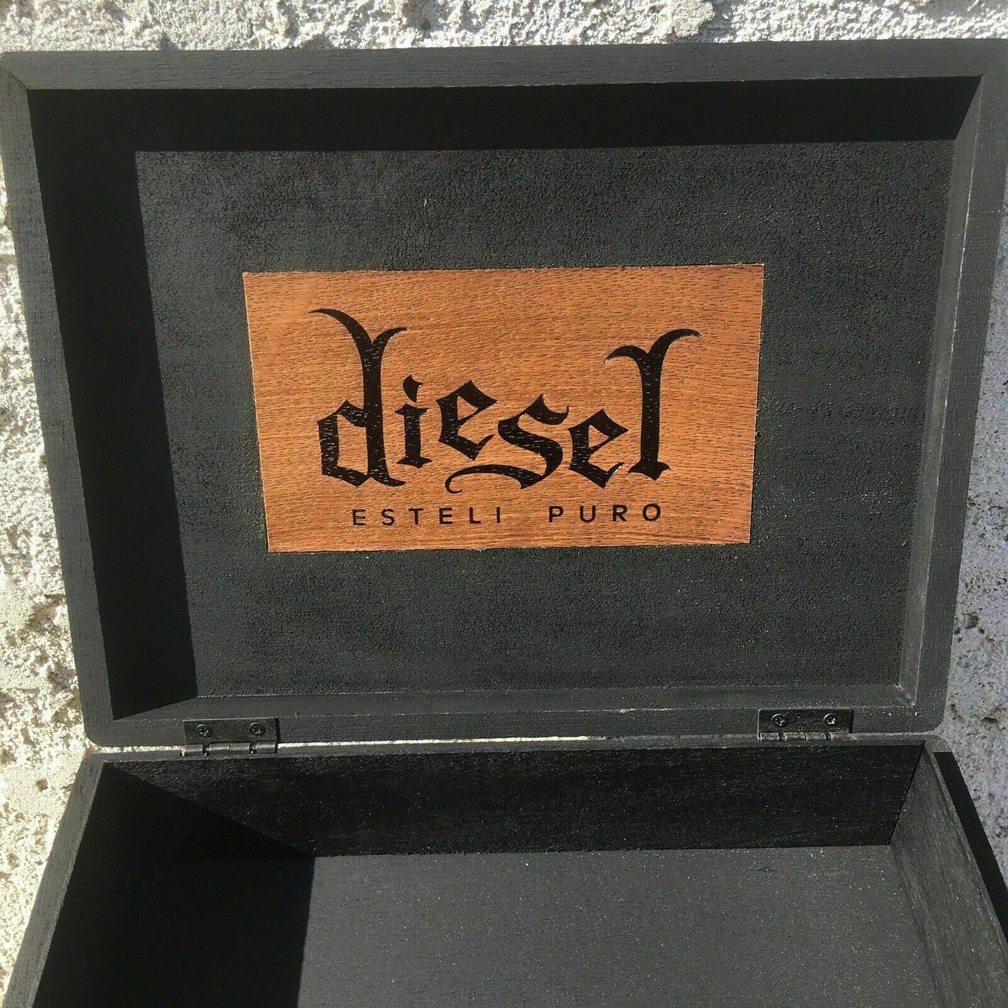 Diesel Esteli Puro Robusto Empty Wooden Cigar Box 9.5x6.5x2.5