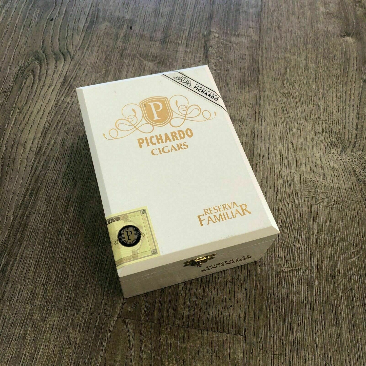 Pichardo Cigars Reserva Familiar Empty Wooden Cigar Box 5x7x3