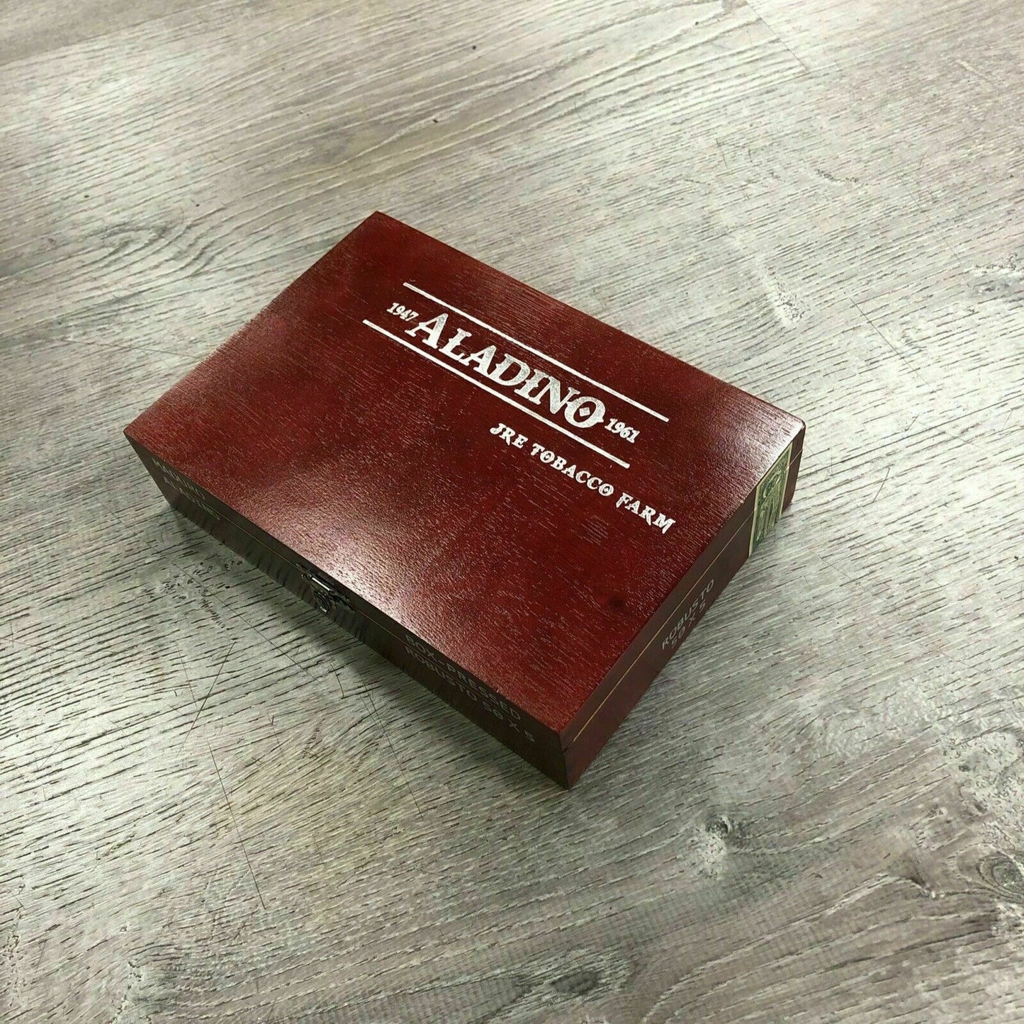 Aladino Maduro Robusto Empty Wooden Cigar Box 8.5x5.5x2