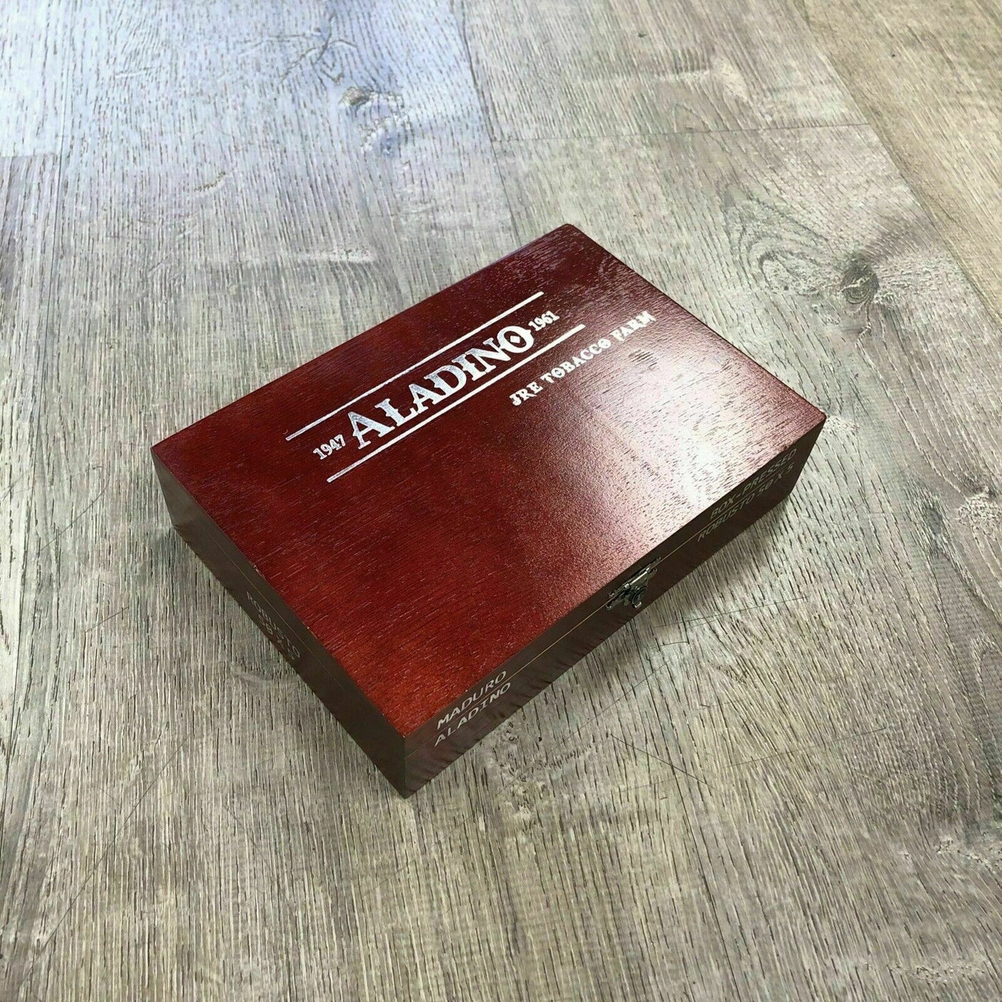 Aladino Maduro Robusto Empty Wooden Cigar Box 8.5x5.5x2