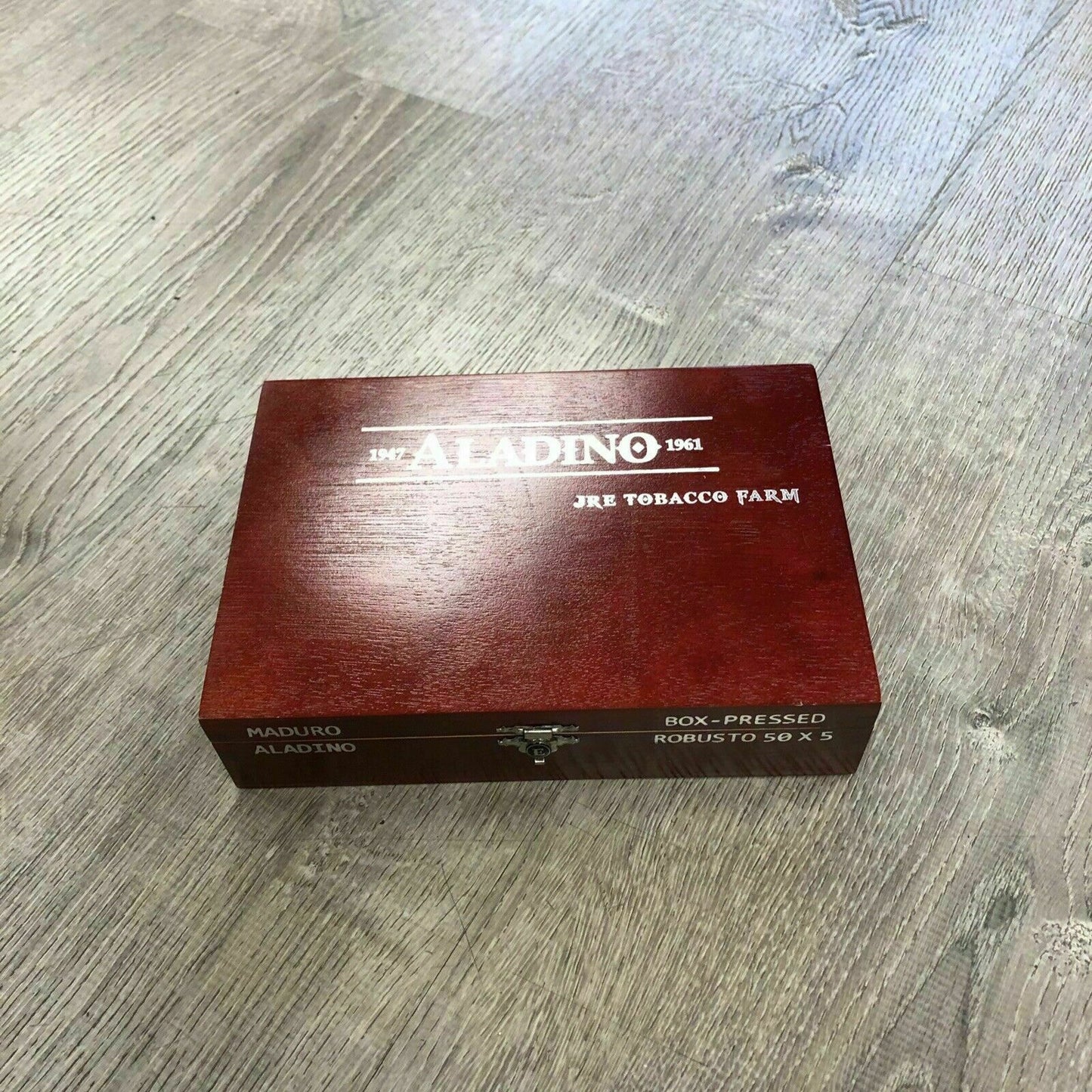 Aladino Maduro Robusto Empty Wooden Cigar Box 8.5x5.5x2