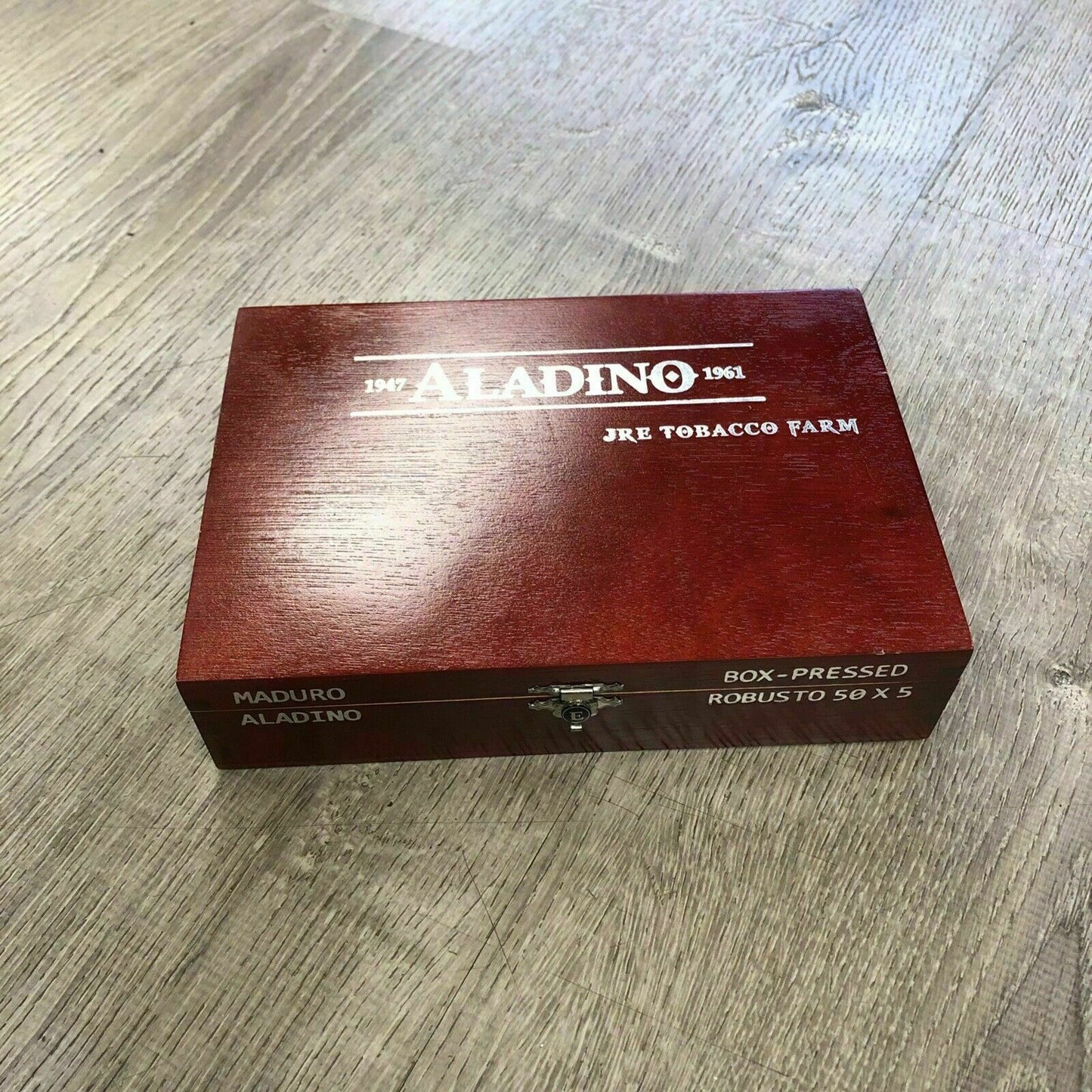 Aladino Maduro Robusto Empty Wooden Cigar Box 8.5x5.5x2