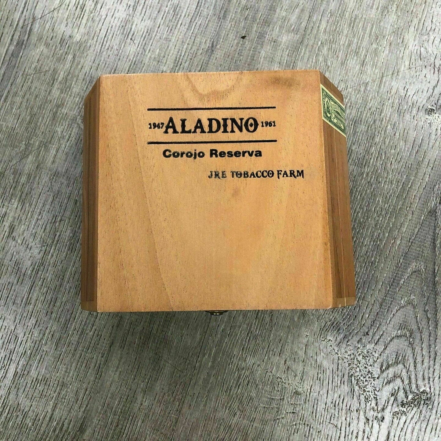 Aladino Corojo Reserva Robusto Empty Wooden Cigar Box 7x5.5x3