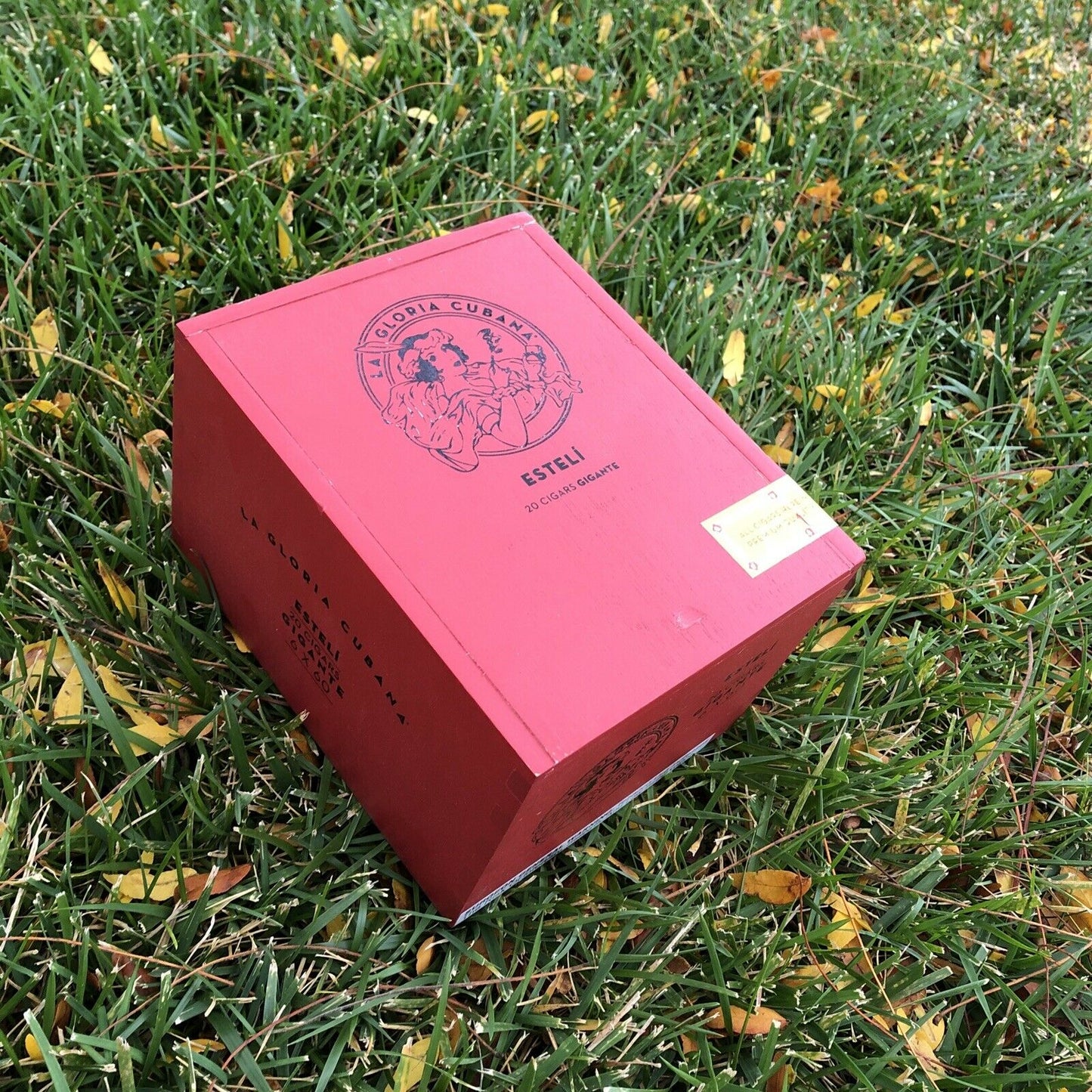 La Gloria Esteli Gigante Empty Wooden Cigar Box 5.5x6.75x4.5