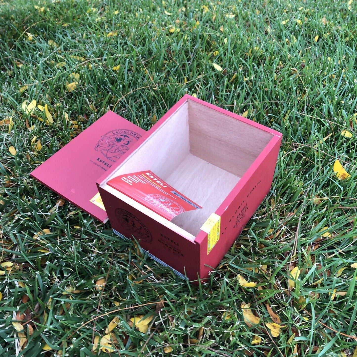 La Gloria Esteli Gigante Empty Wooden Cigar Box 5.5x6.75x4.5