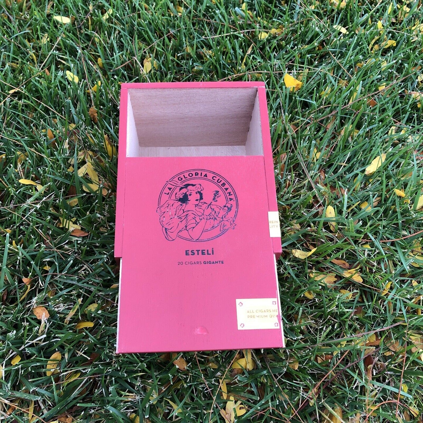 La Gloria Esteli Gigante Empty Wooden Cigar Box 5.5x6.75x4.5