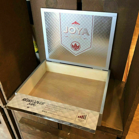 Joya De Nicaragua Silver Toro Empty Wooden Cigar Box 9x7x2