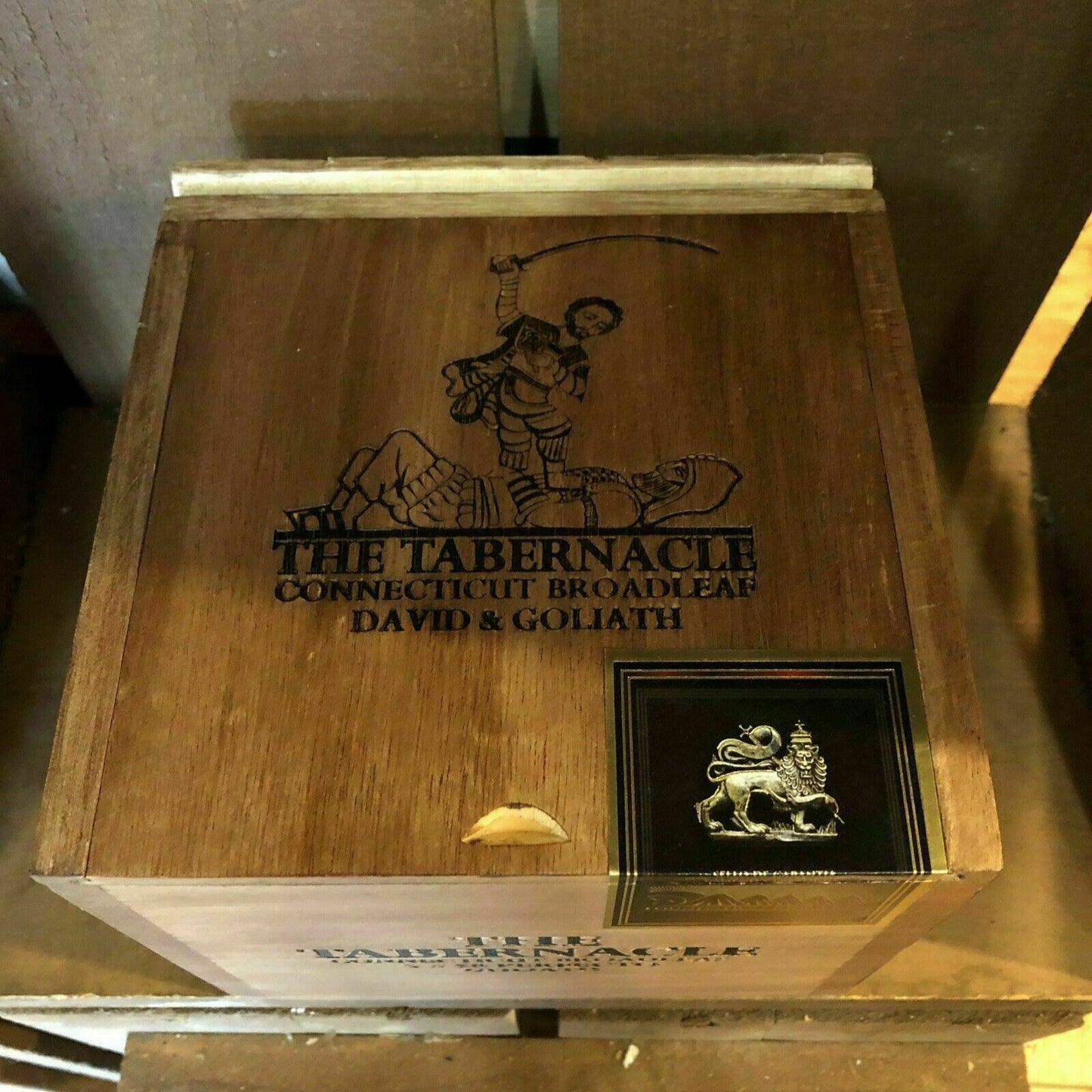 Tabernacle Goliath Empty Wooden Cigar Box 6x6x5.25