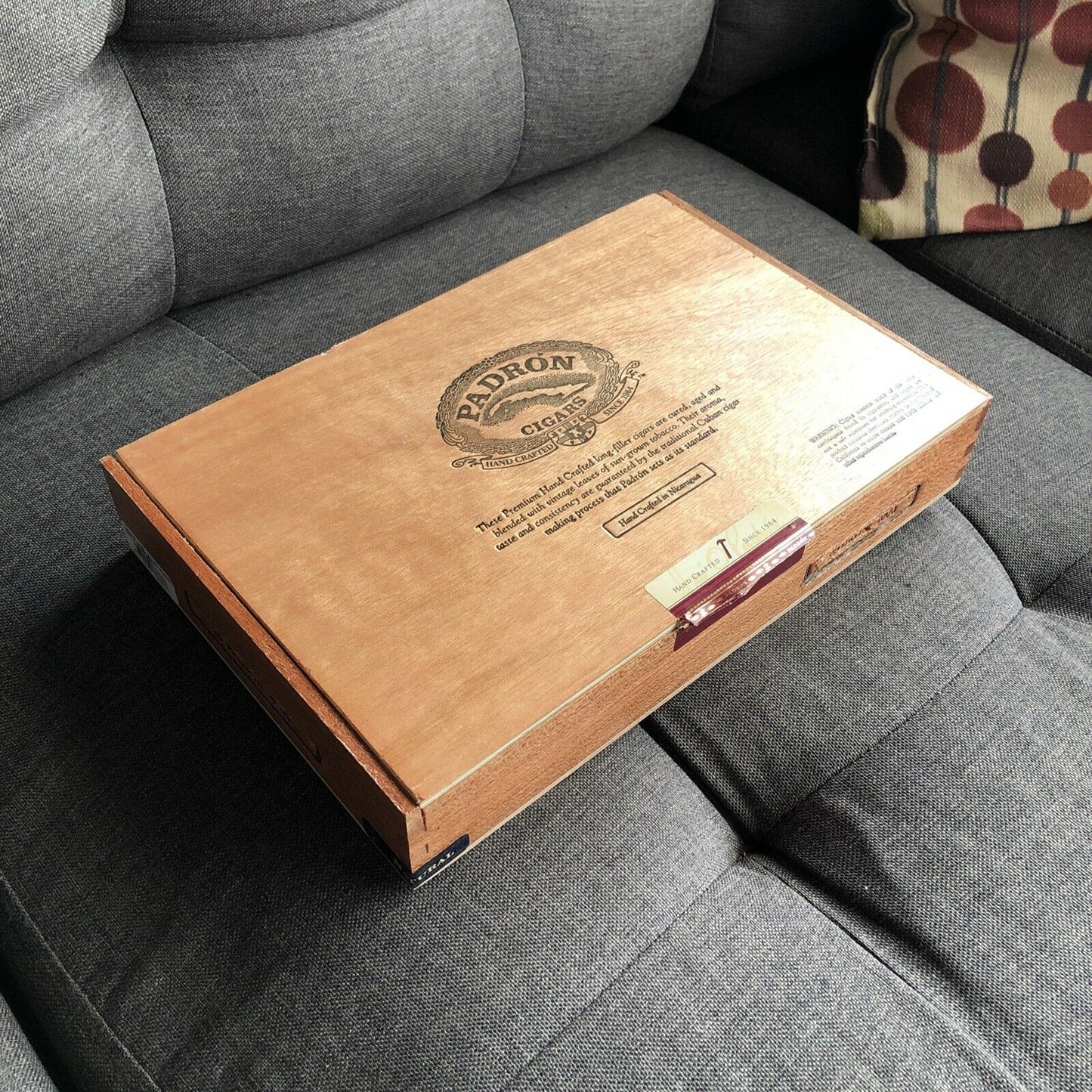 Padron 4000 Empty Wooden Cigar Box 11x7x2