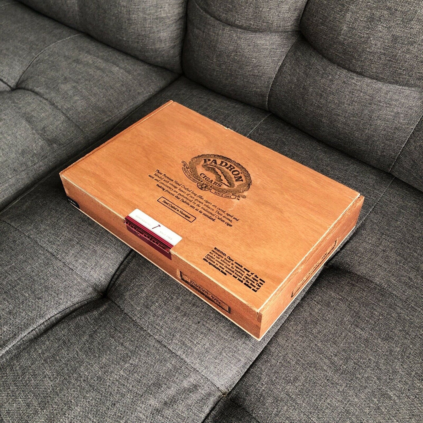 Padron 4000 Empty Wooden Cigar Box 11x7x2