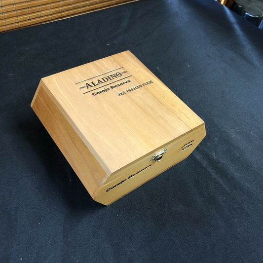 Aladino Corojo Reserva Toro Empty Wooden Cigar Box 7x5.5x3