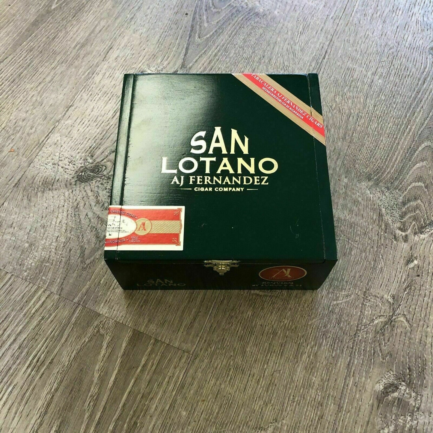 Aj Fernandez San Lotano Requim Toro Empty Wooden Cigar Box 6.75x7x3