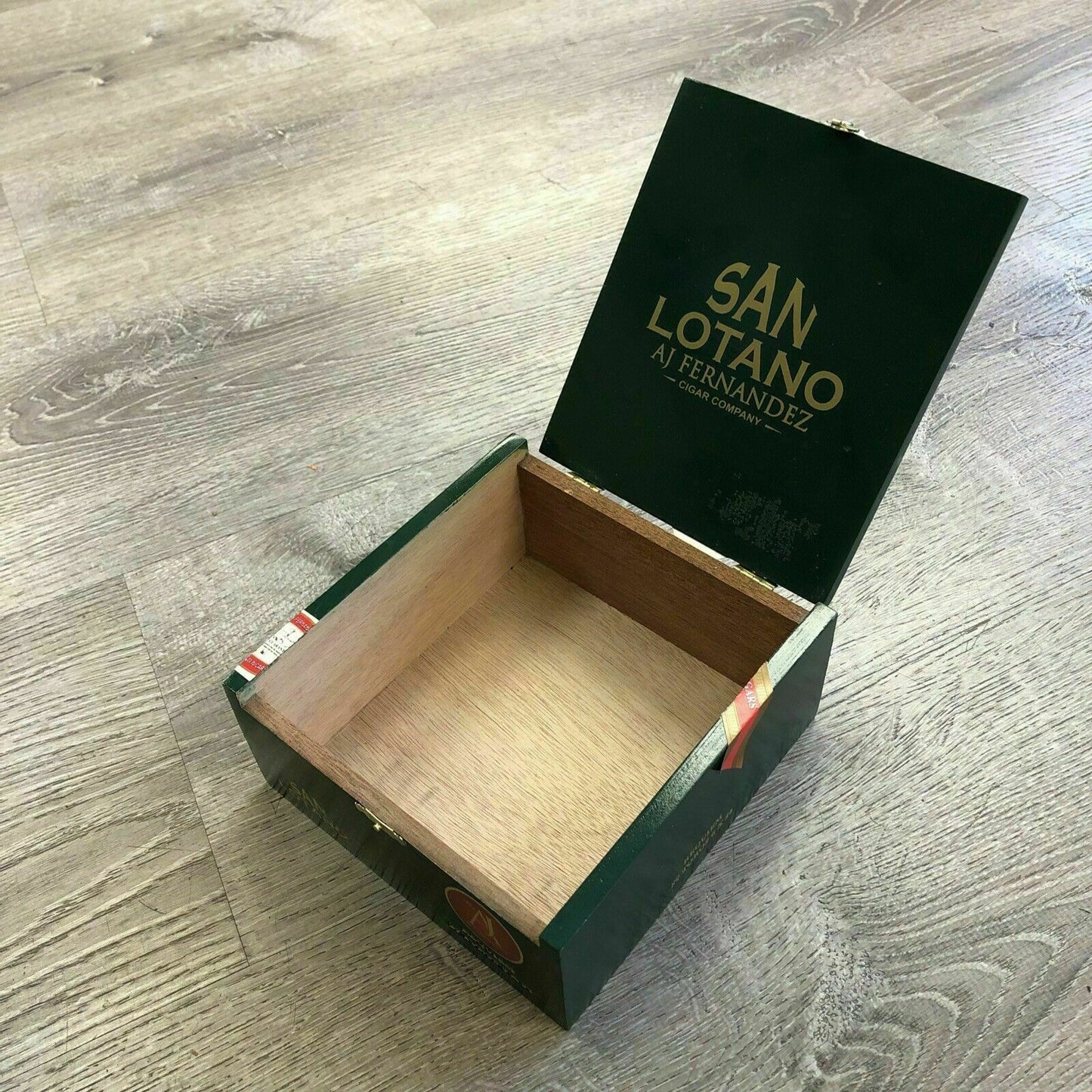 Aj Fernandez San Lotano Requim Toro Empty Wooden Cigar Box 6.75x7x3