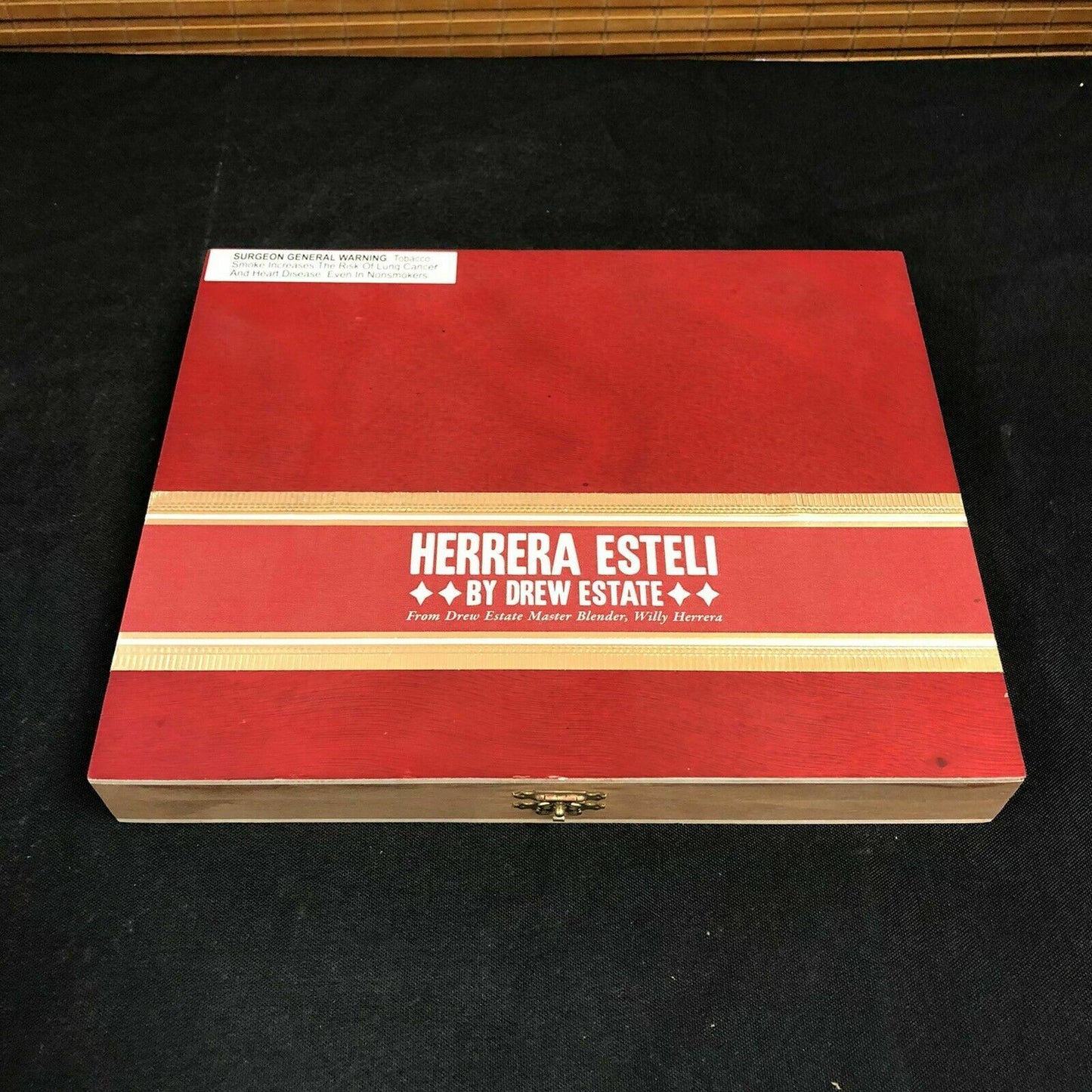 Herrera Esteli Lancero Empty Wooden Cigar Box 10x8x1