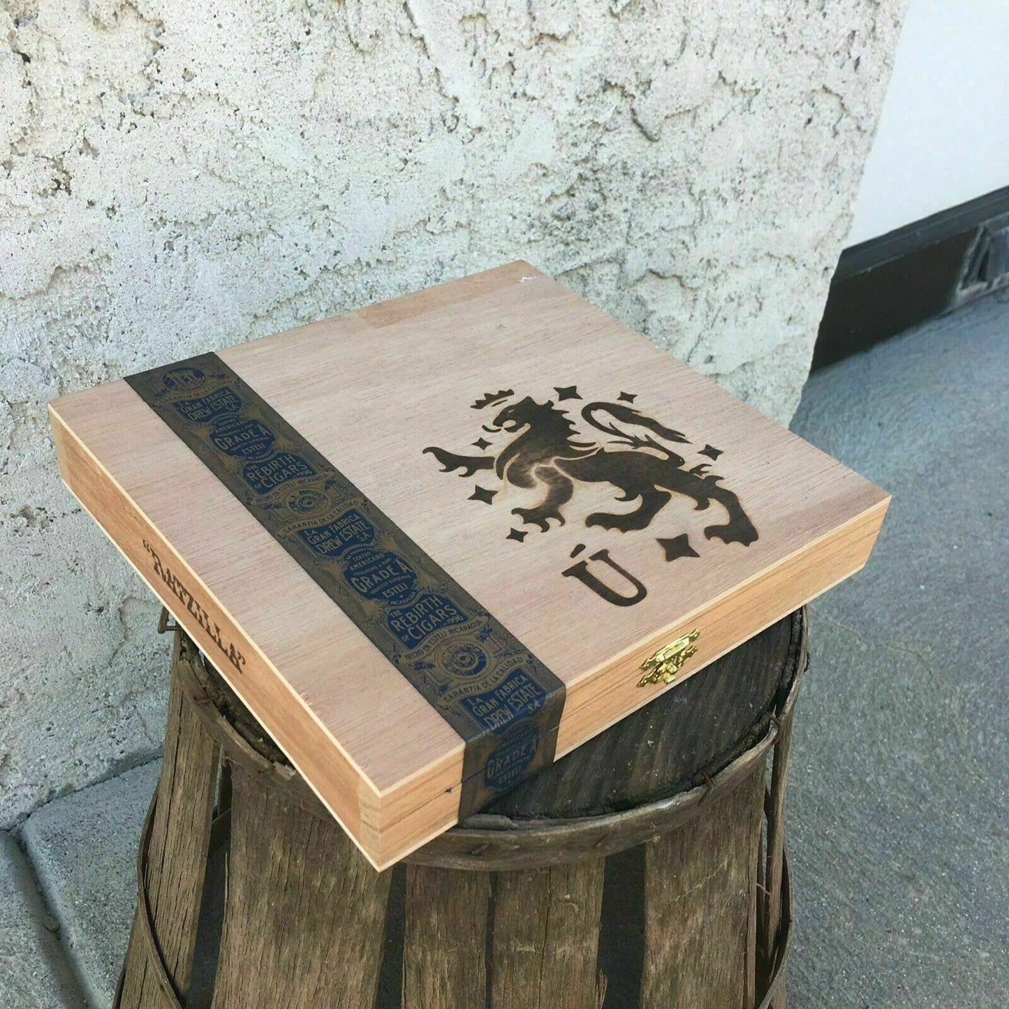 Liga Privada Ratzilla Empty Wooden Cigar Box 8.5x8x1.5