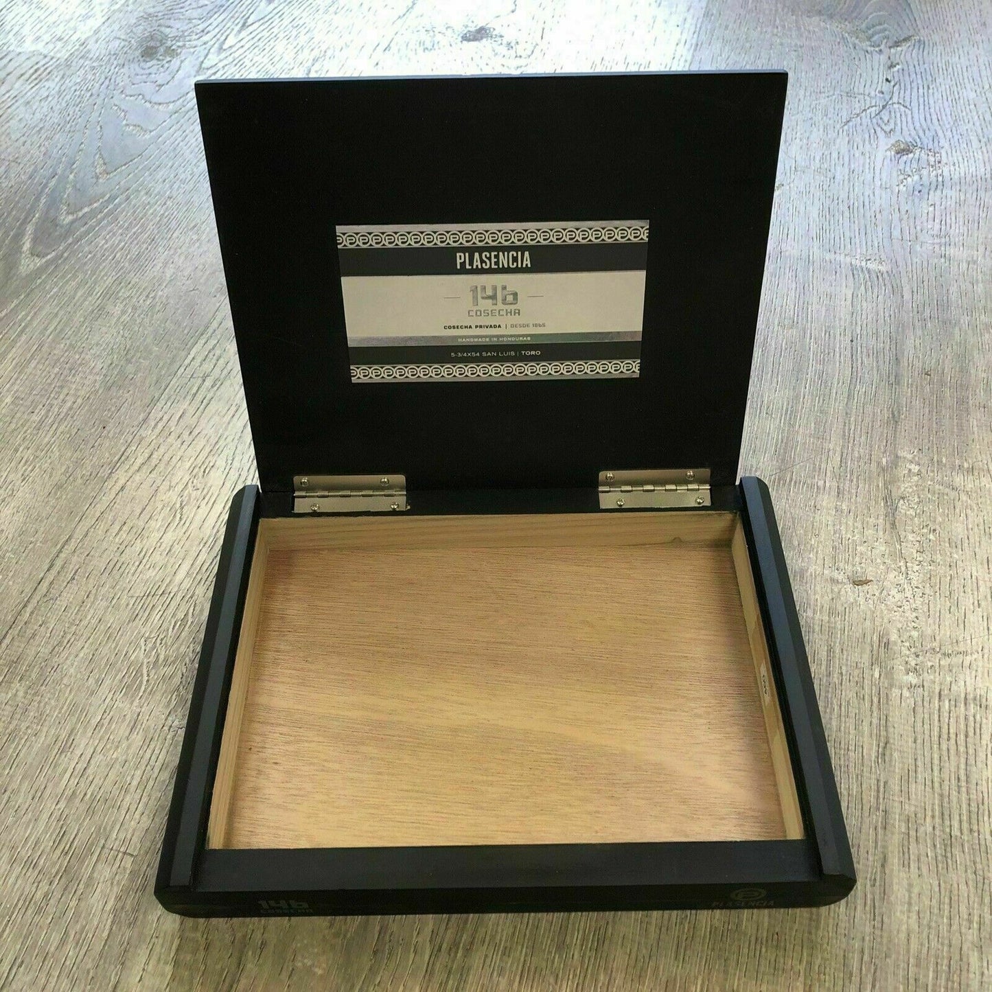 Plasencia 146 Cosecha Gordo Empty Wooden Cigar Box 10.25x7.5x1.5