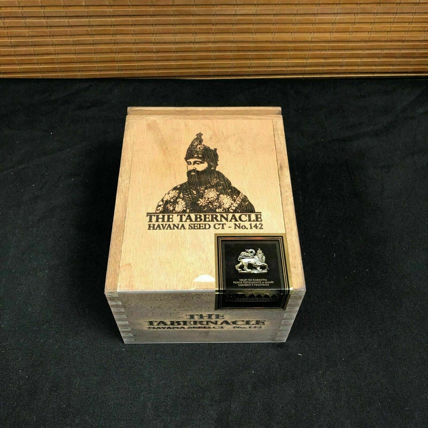 Tabernacle Hav Seed Corona Doble Empty Wooden Cigar Box 6x8x4.5