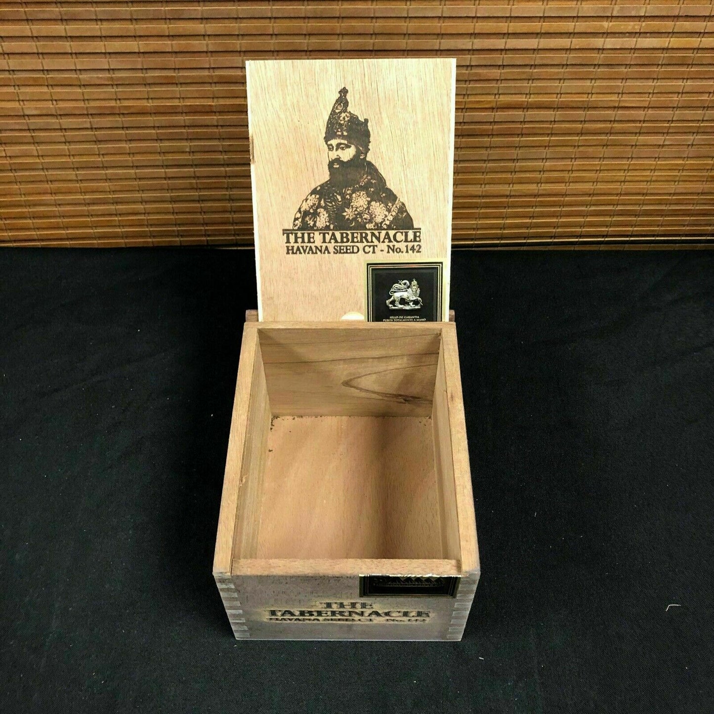 Tabernacle Hav Seed Corona Doble Empty Wooden Cigar Box 6x8x4.5