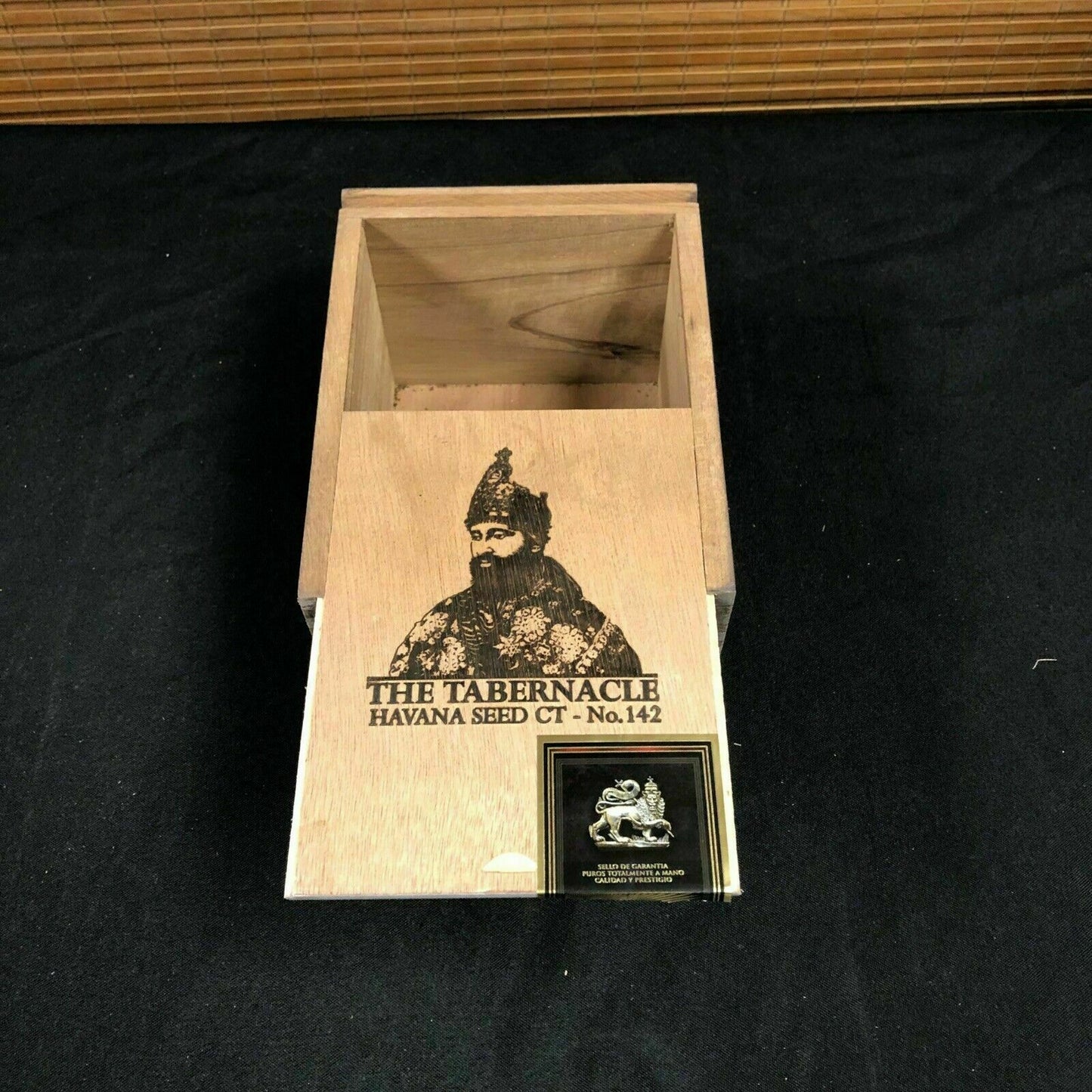 Tabernacle Hav Seed Corona Doble Empty Wooden Cigar Box 6x8x4.5