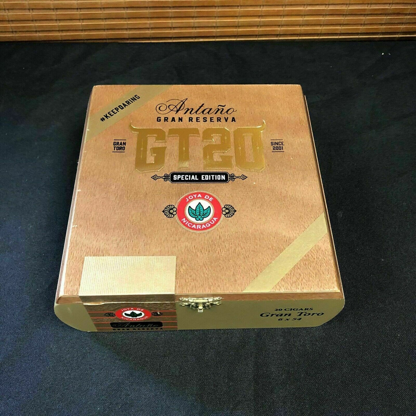 Joya De Nicaragua Antano GT20 Gran Toro Empty Wooden Cigar Box 7x7x2