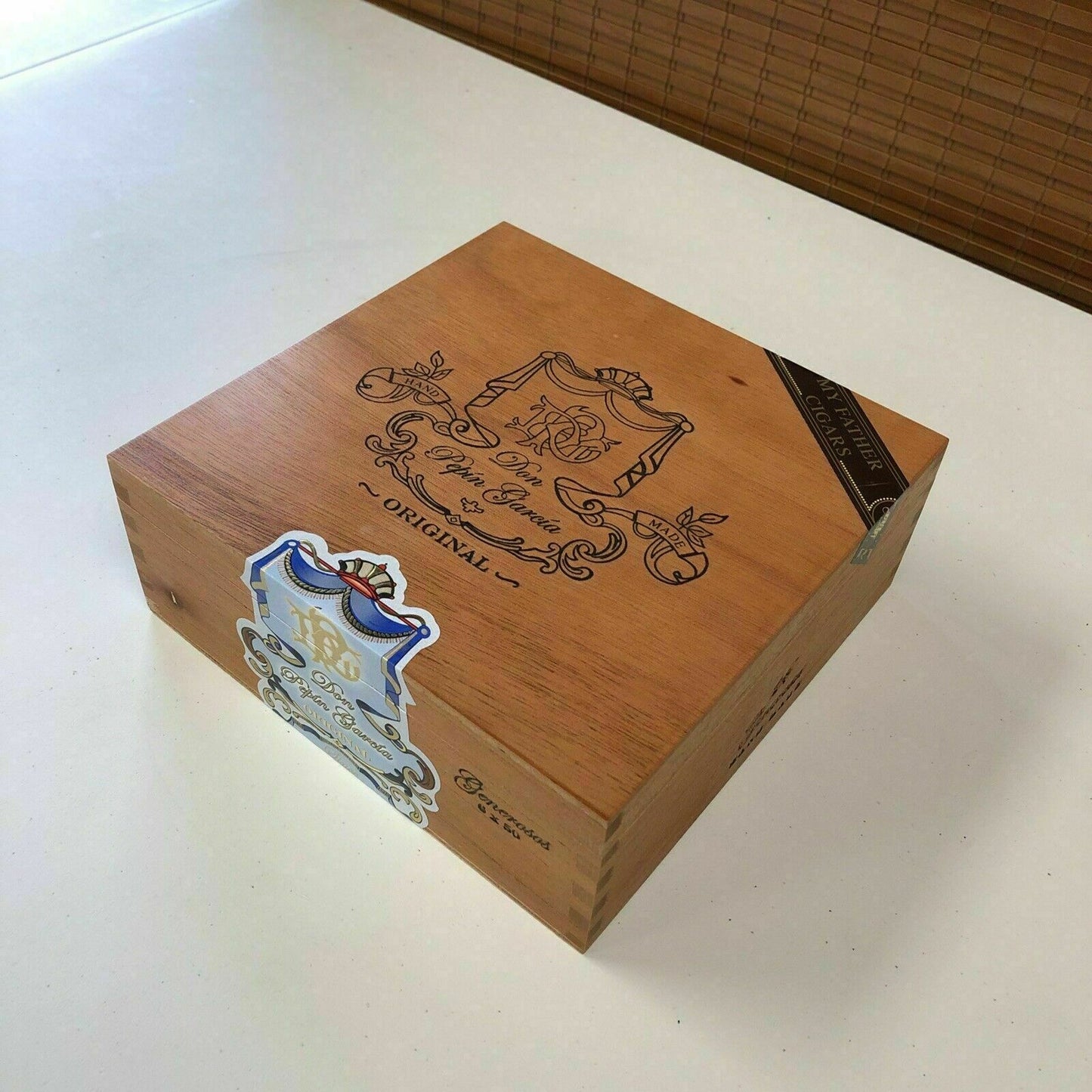 Don Pepin Garcia Original Invictos Empty Wooden Cigar Box 7x6x3