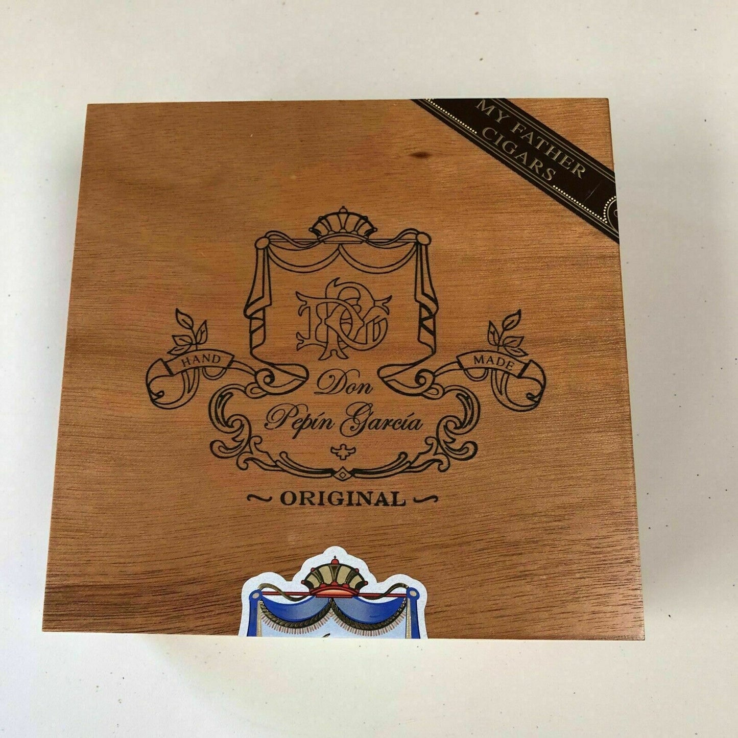 Don Pepin Garcia Original Invictos Empty Wooden Cigar Box 7x6x3