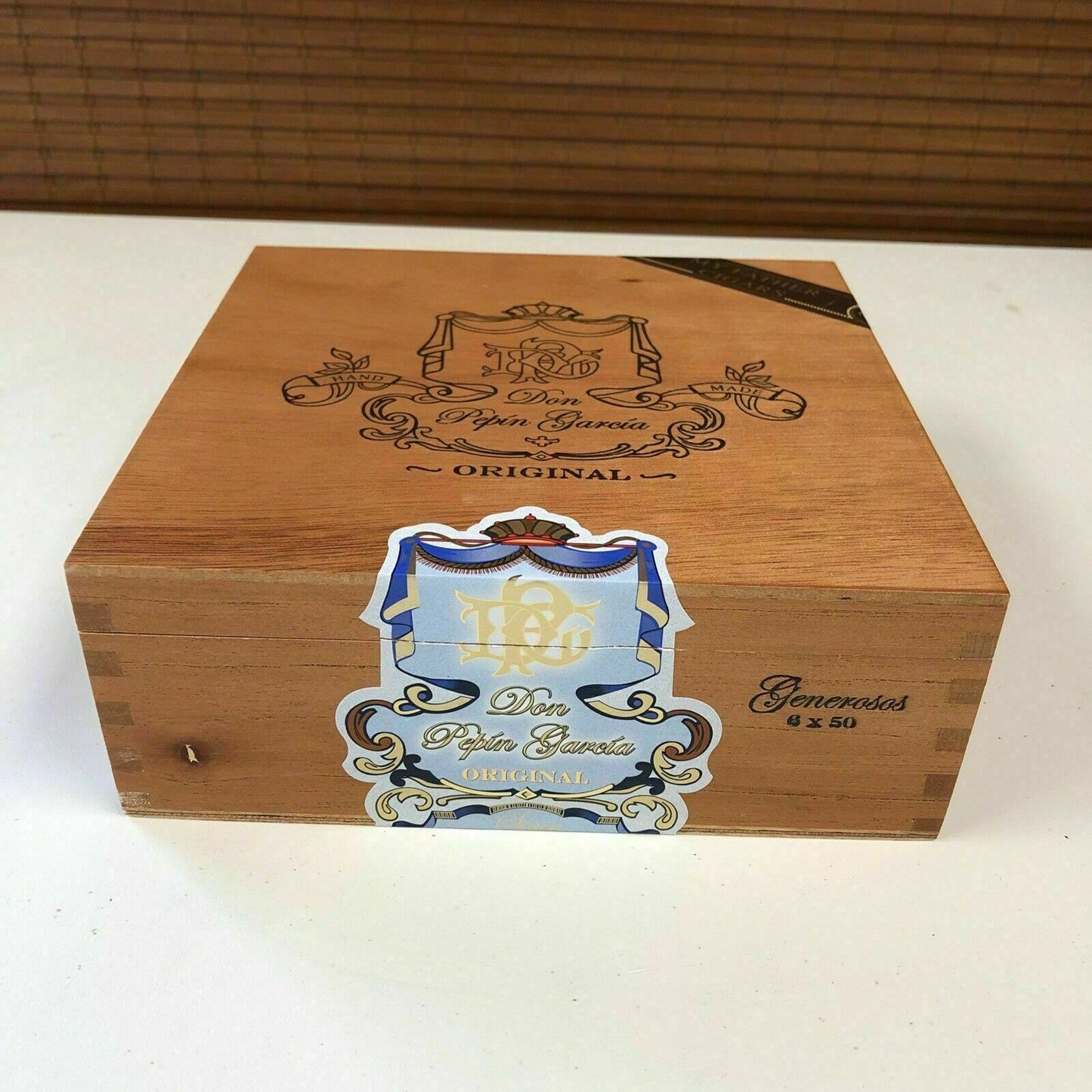 Don Pepin Garcia Original Invictos Empty Wooden Cigar Box 7x6x3