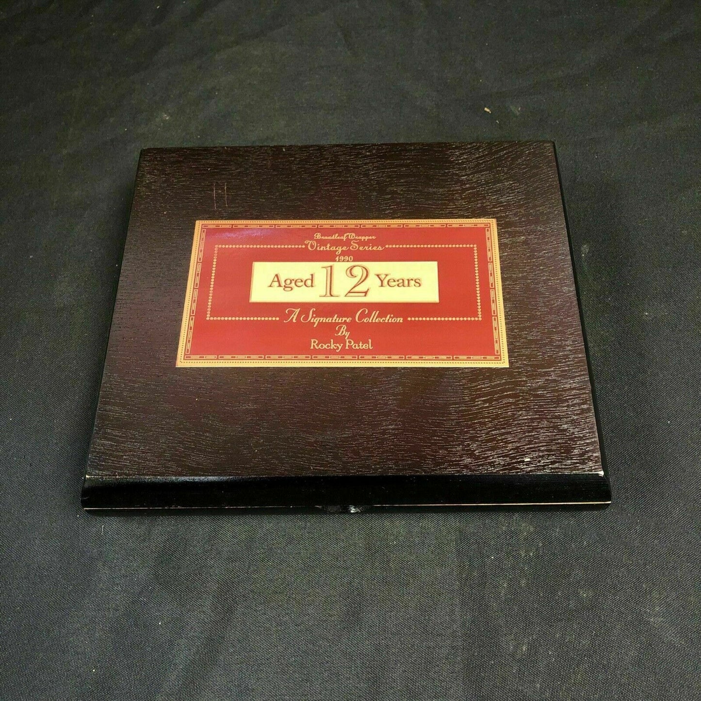 Rocky Patel Vintage Series 1990 Toro Empty Wooden Cigar Box 9x7.5x2