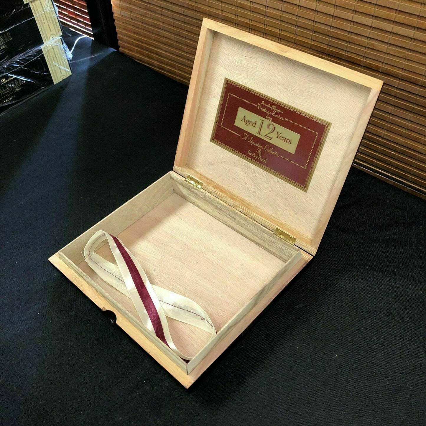 Rocky Patel Vintage Series 1990 Toro Empty Wooden Cigar Box 9x7.5x2