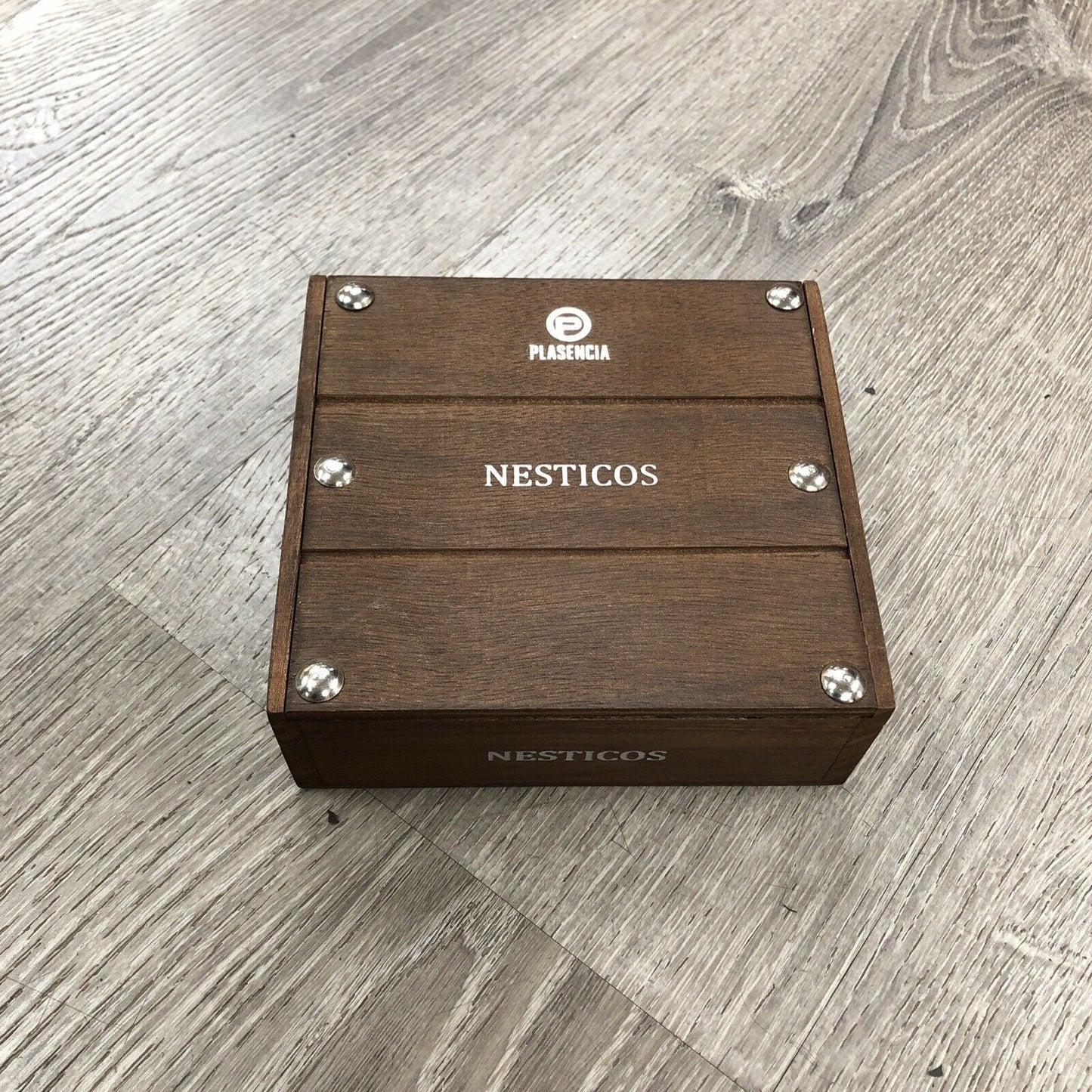 Plasencia Nesticos Empty Wooden Cigar Box 5.5x5x2