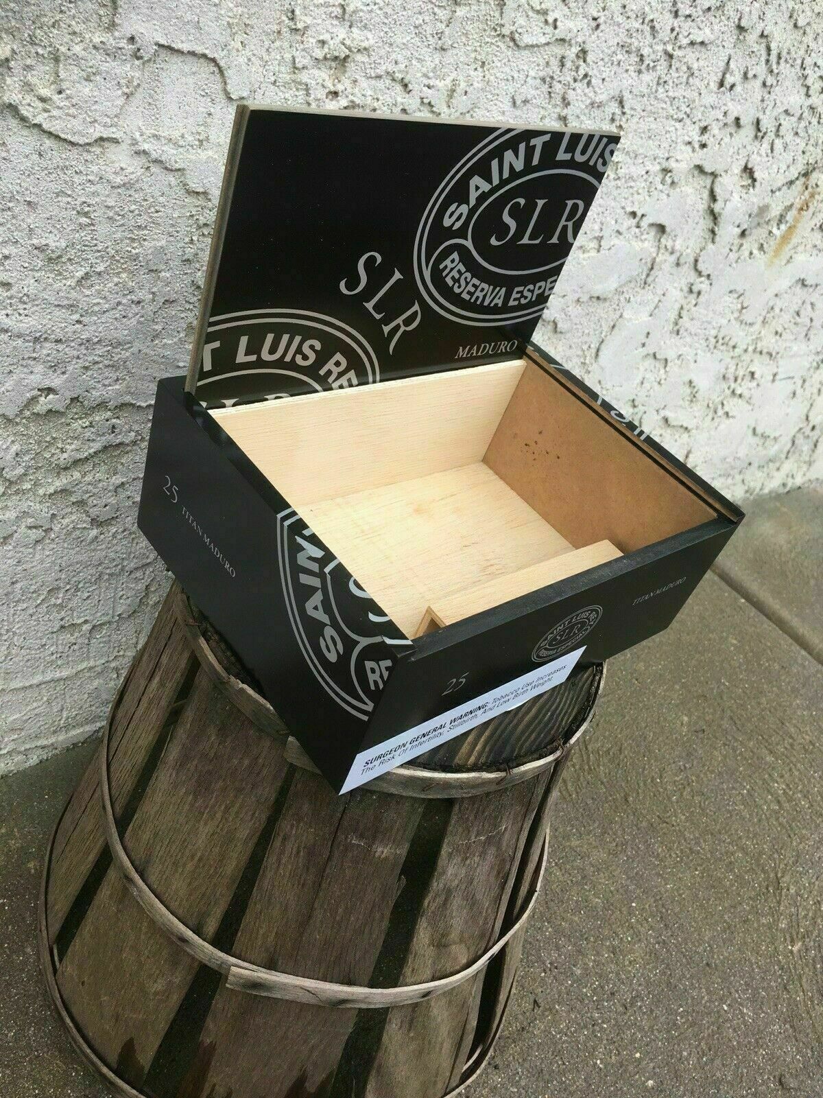 Saint Luis Rey Titan Maduro Empty Wooden Cigar Box 9.25x7x3.25