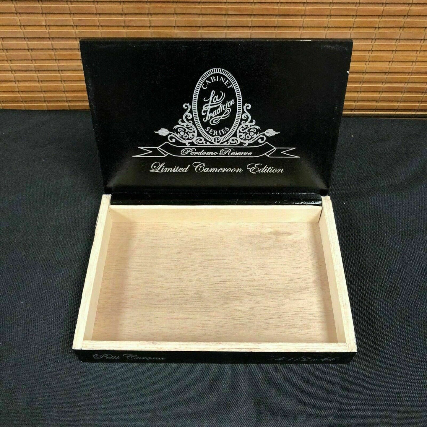 Perdomo Petit Cameroon Empty Wooden Cigar Box 7.5x5.5x1