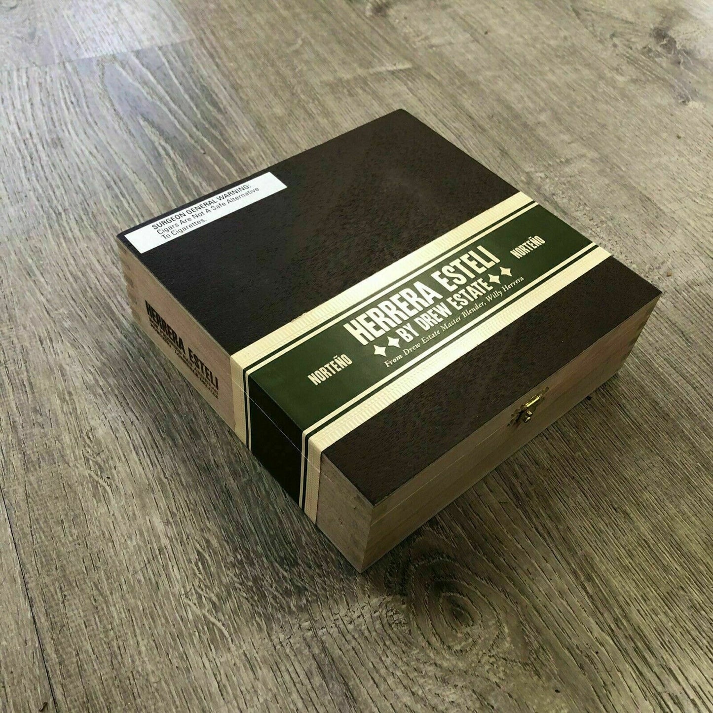 Herrera Esteli Norteno Lonsdale Empty Wooden Cigar Box 7.5x8x2.5