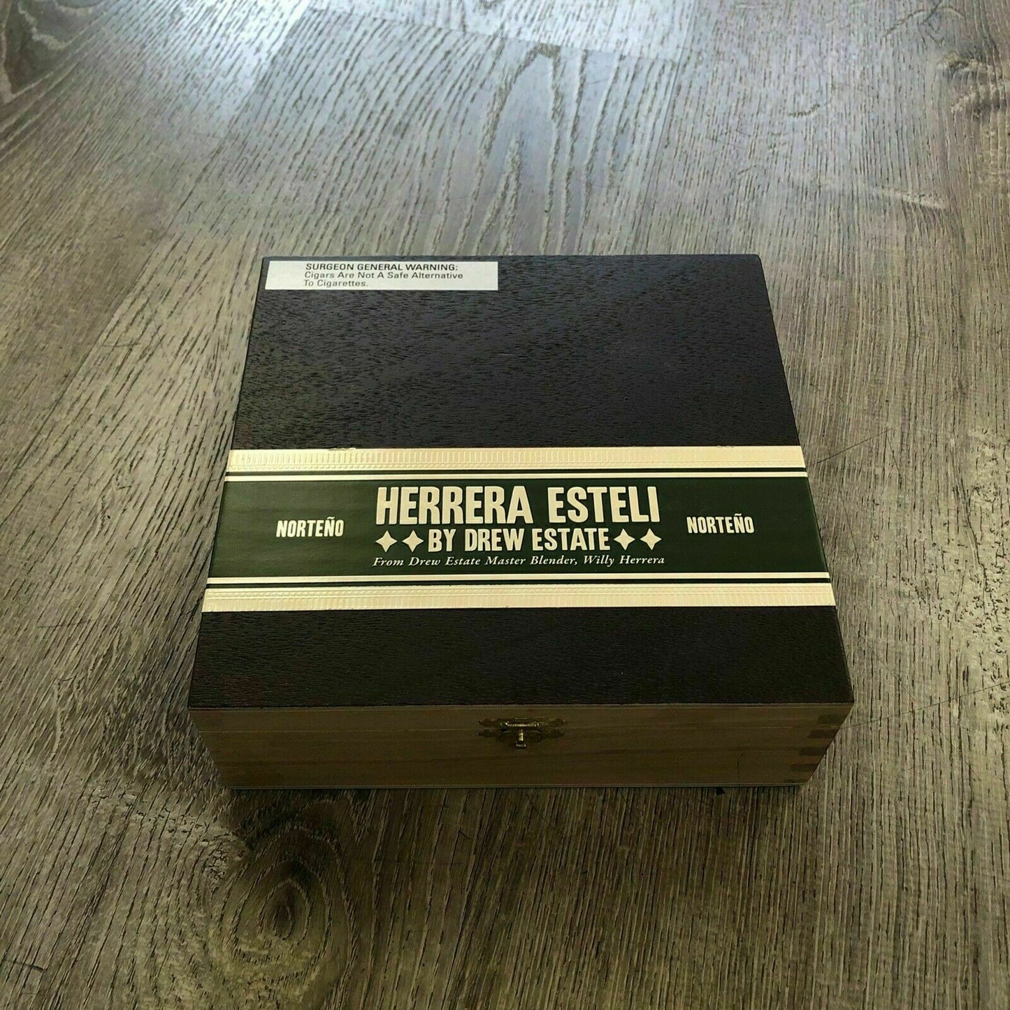 Herrera Esteli Norteno Lonsdale Empty Wooden Cigar Box 7.5x8x2.5