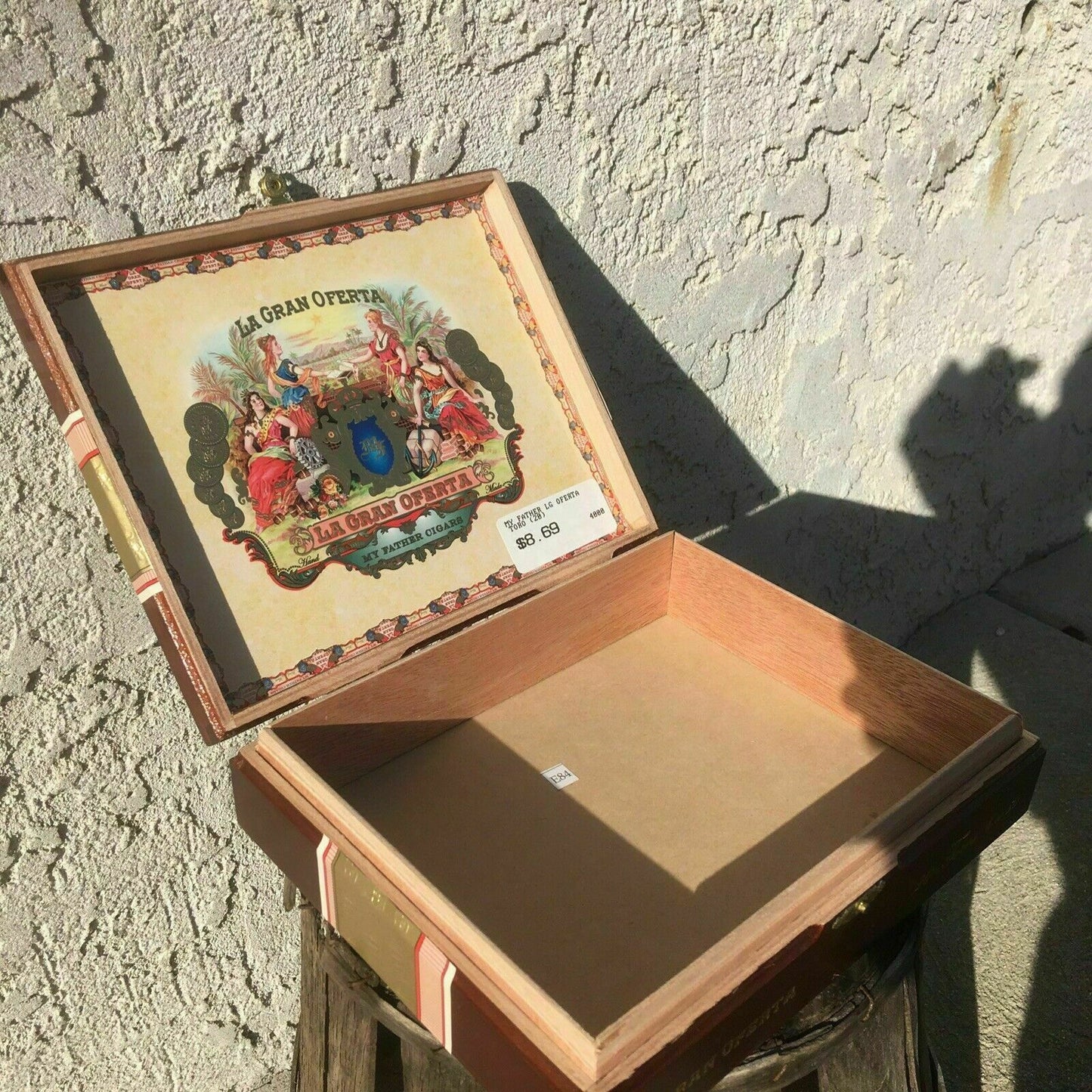 My Father Cigars La Gran Oferta Toro Empty Wooden Cigar Box 8.75x7x2