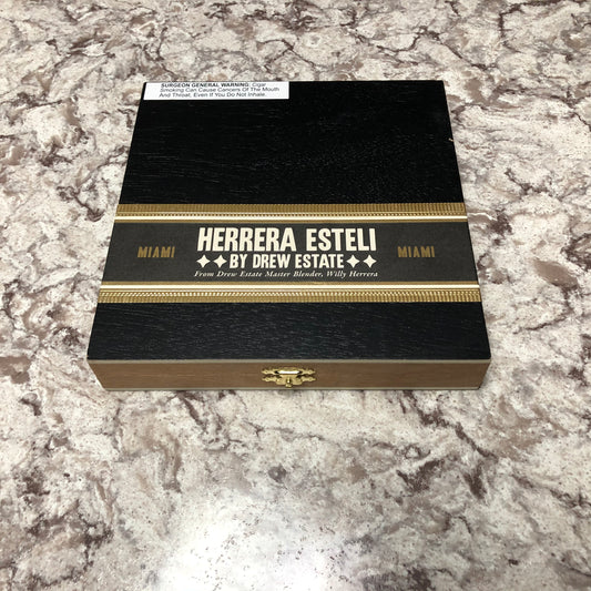 Herrera Esteli Miami Lonsdale Empty Wooden Cigar Box 7.5x7.75x1