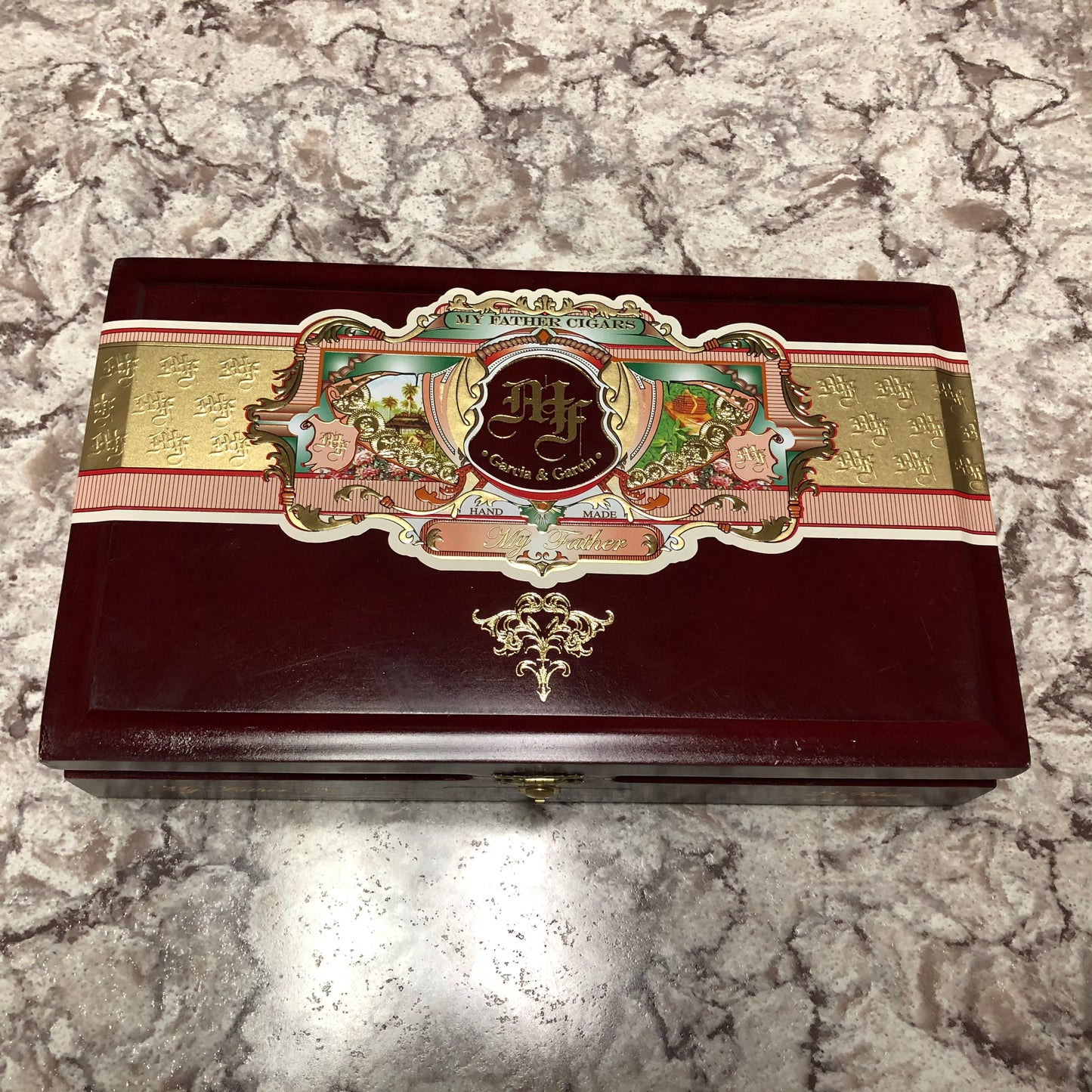 My Father Cigars No1 Robusto Empty Wooden Cigar Box 10.5x6x2.25