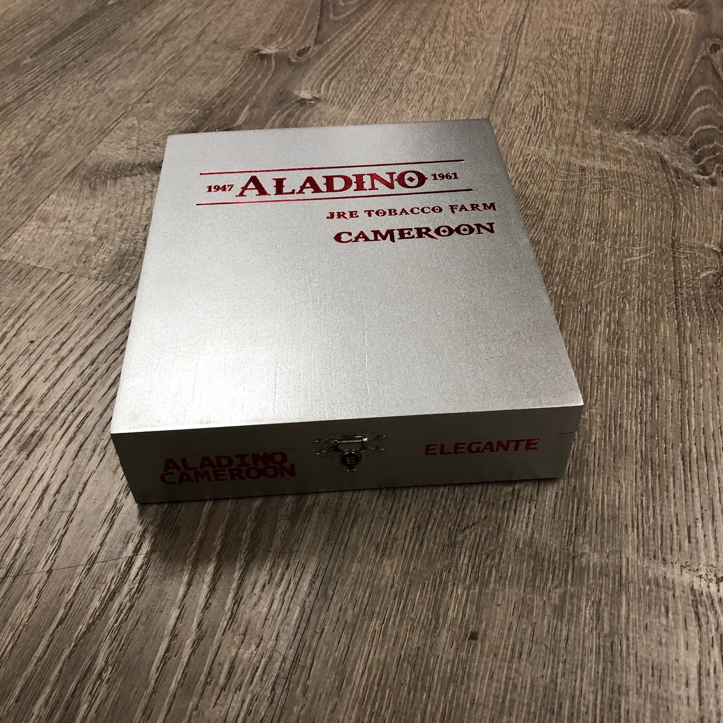 Aladino Cameroon Elegante Empty Wooden Cigar Box 6.5x7.75x1.5