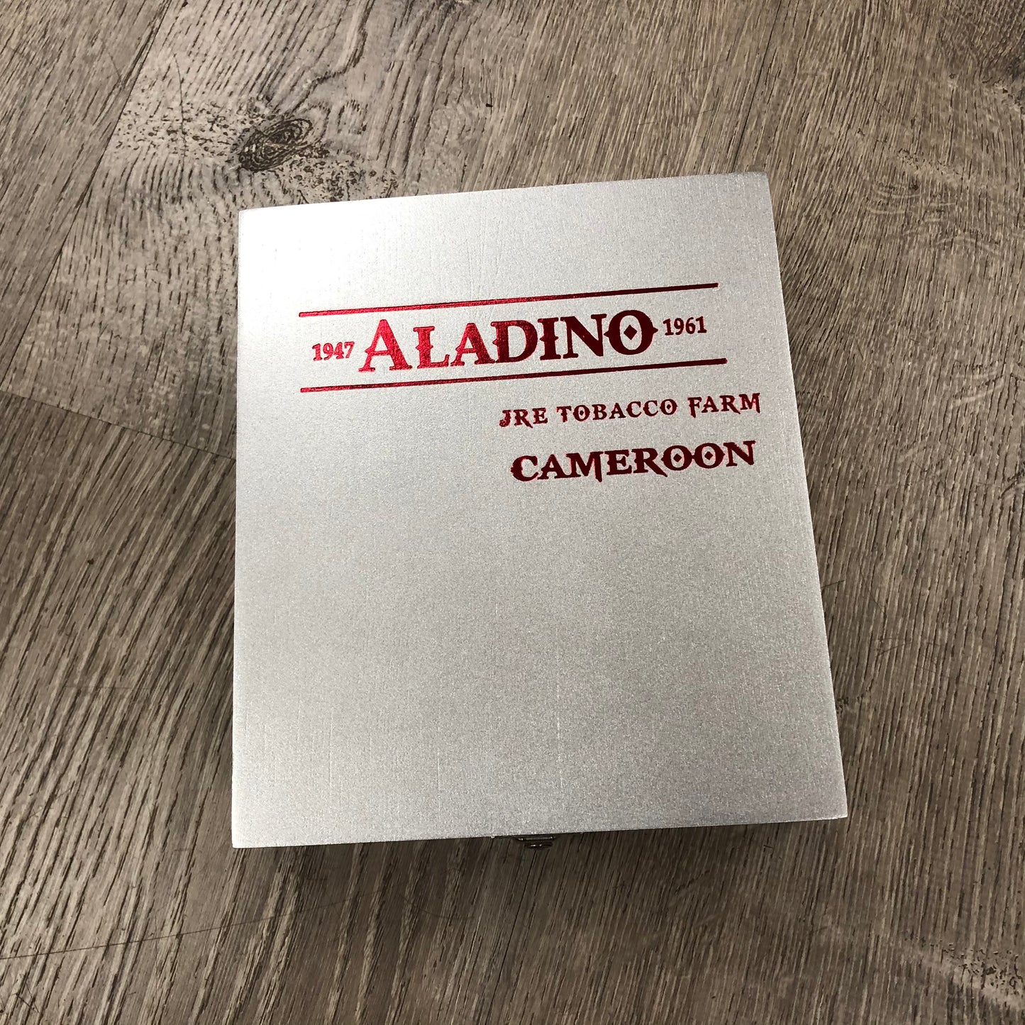 Aladino Cameroon Elegante Empty Wooden Cigar Box 6.5x7.75x1.5