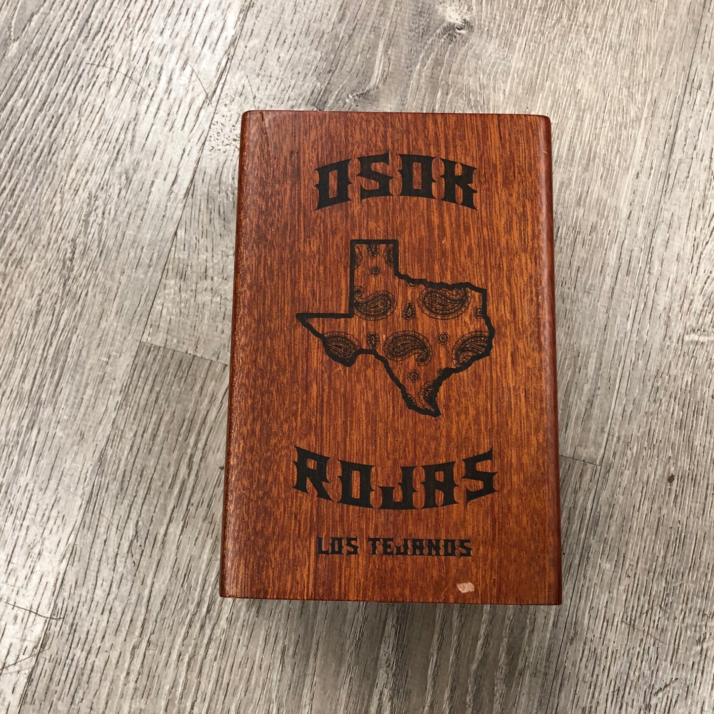 Rojas Osok Toro Empty Wooden Cigar Box 4.75x7.25x3