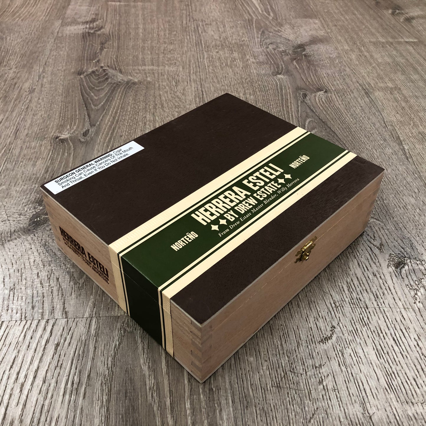 Herrera Esteli Norteno Toro Empty Wooden Cigar Box 8.5x7x2.75