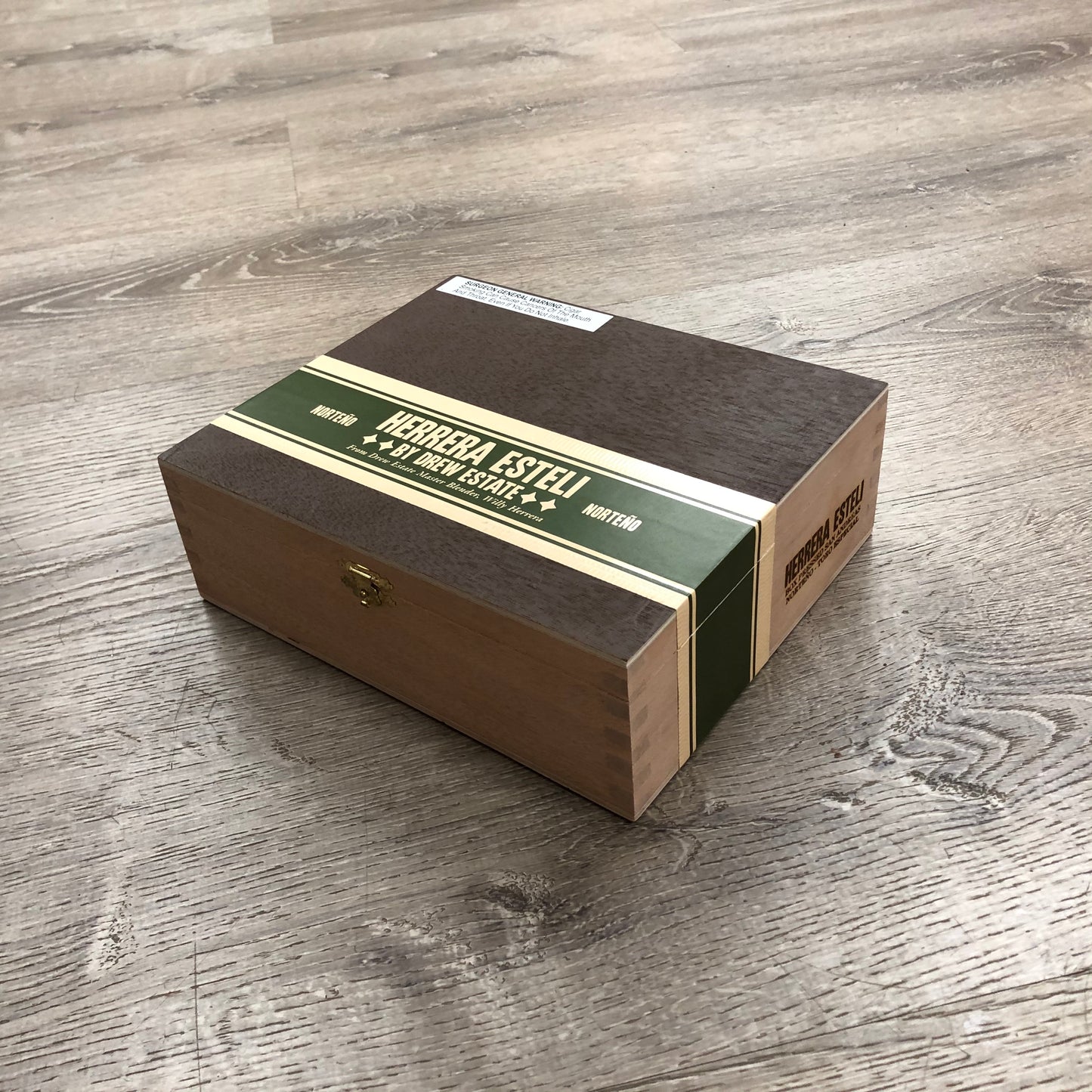 Herrera Esteli Norteno Toro Empty Wooden Cigar Box 8.5x7x2.75