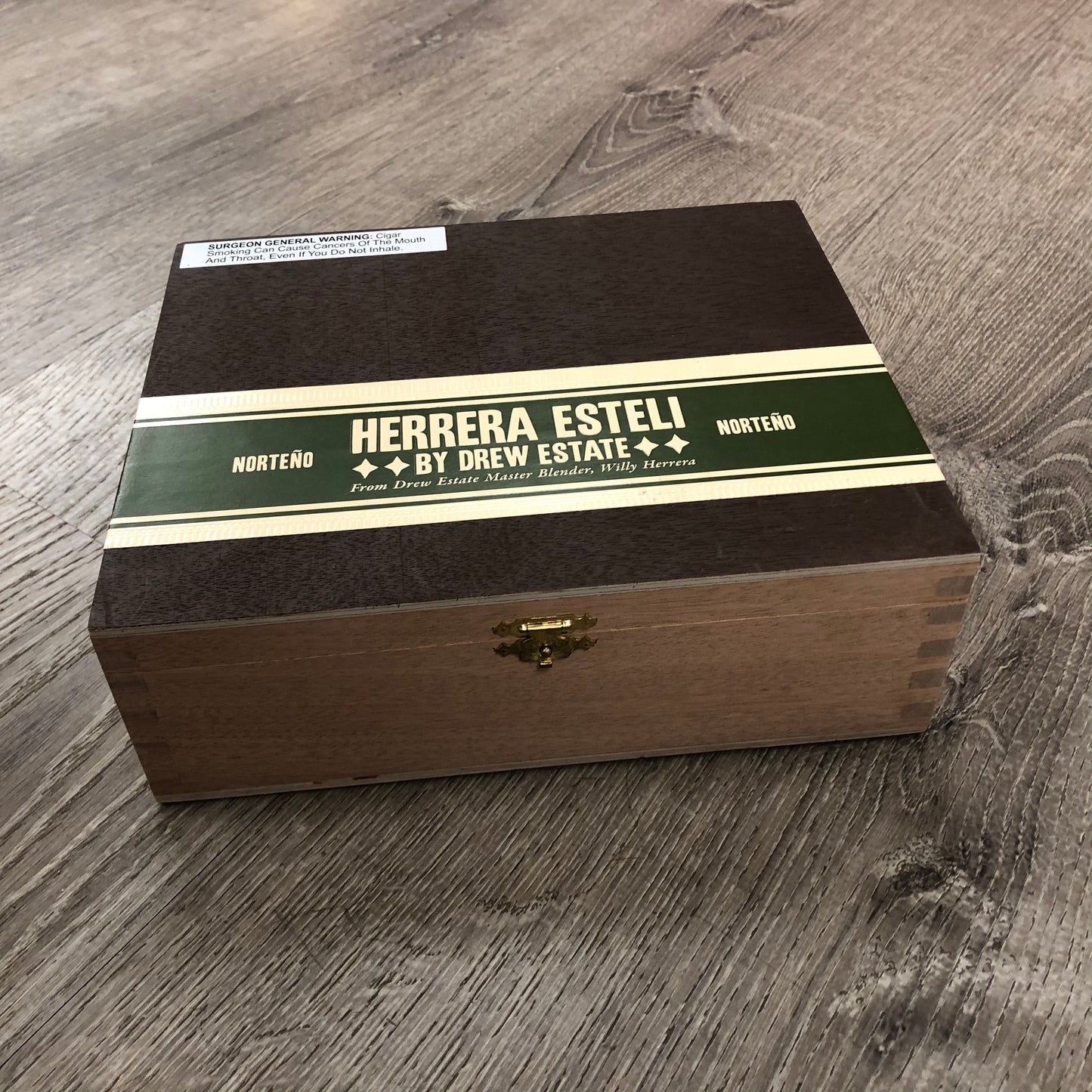 Herrera Esteli Norteno Toro Empty Wooden Cigar Box 8.5x7x2.75