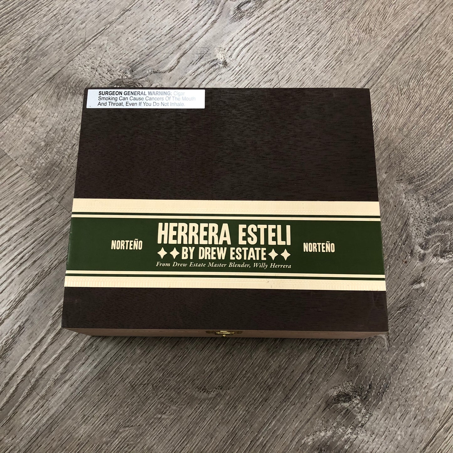 Herrera Esteli Norteno Toro Empty Wooden Cigar Box 8.5x7x2.75