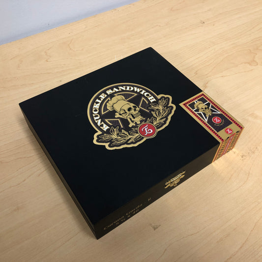 Guy Fieri Knuckle Sandwich Maduro Corona Empty Wooden Cigar Box 7.5x6.75x1.5