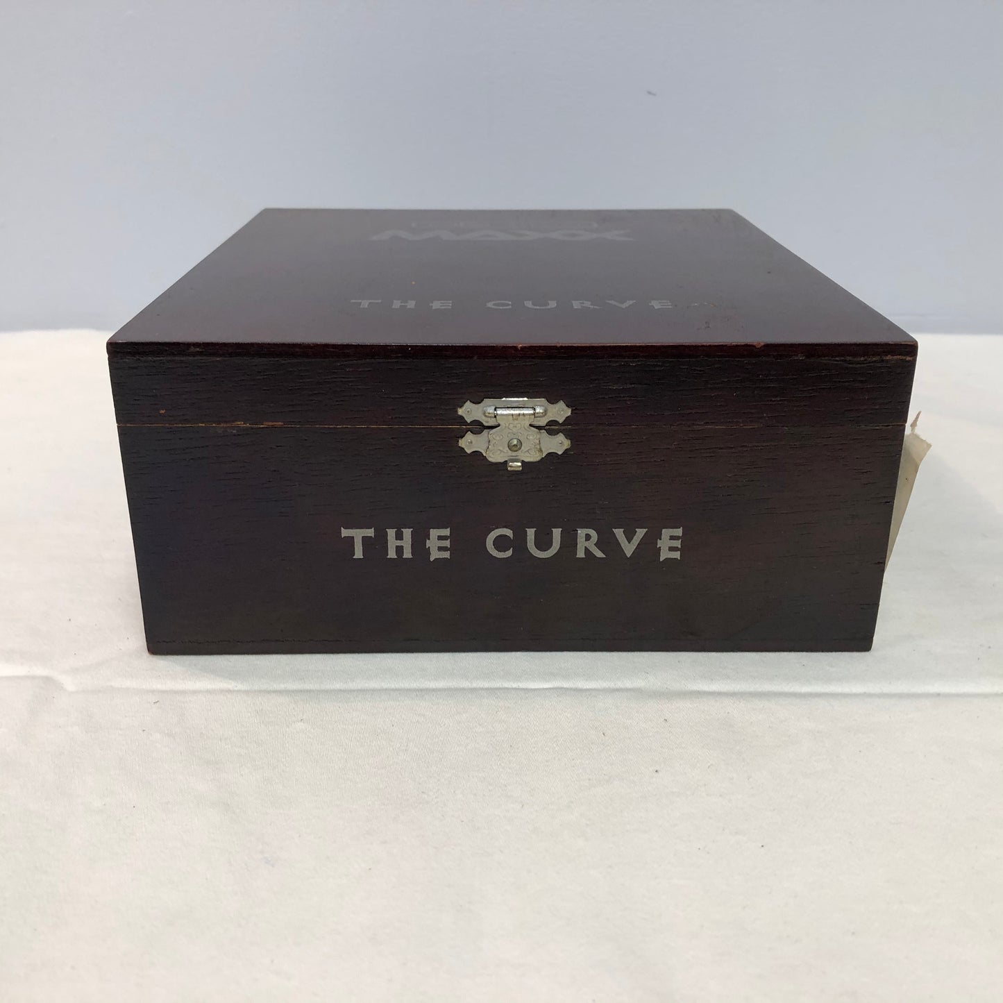 Alec Bradley Maxx The Curve Empty Wooden Cigar Box 7x7.75x3