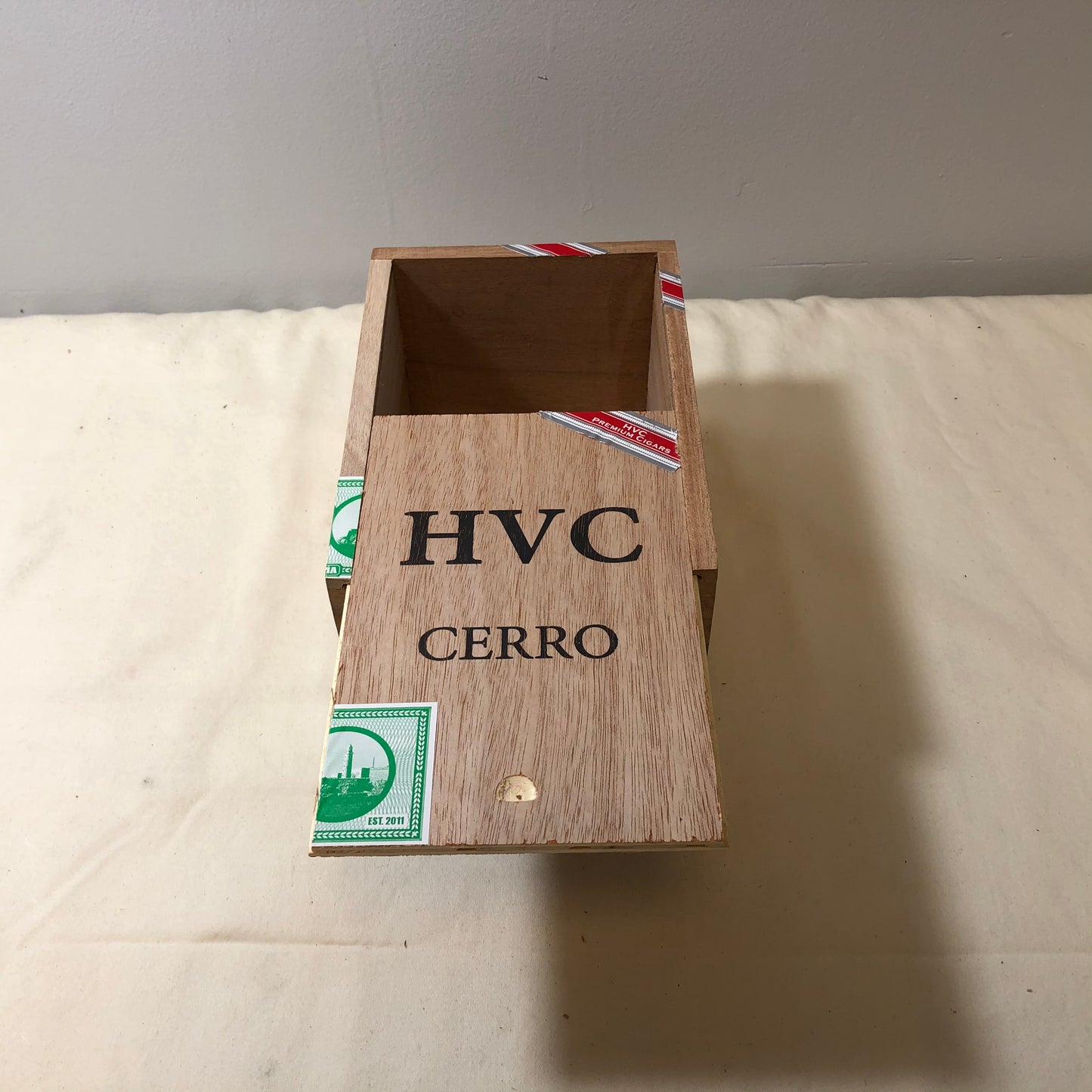 HVC Cerro Toro Empty Wooden Cigar Box 5x7x3.75