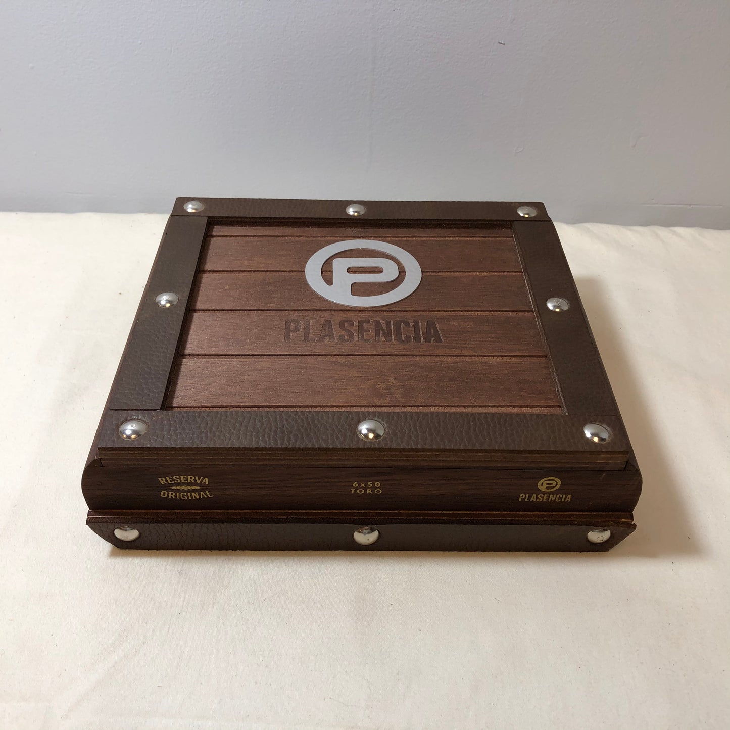 Plasencia Reserva Toro Empty Wooden Cigar Box 9x7.5x2.5