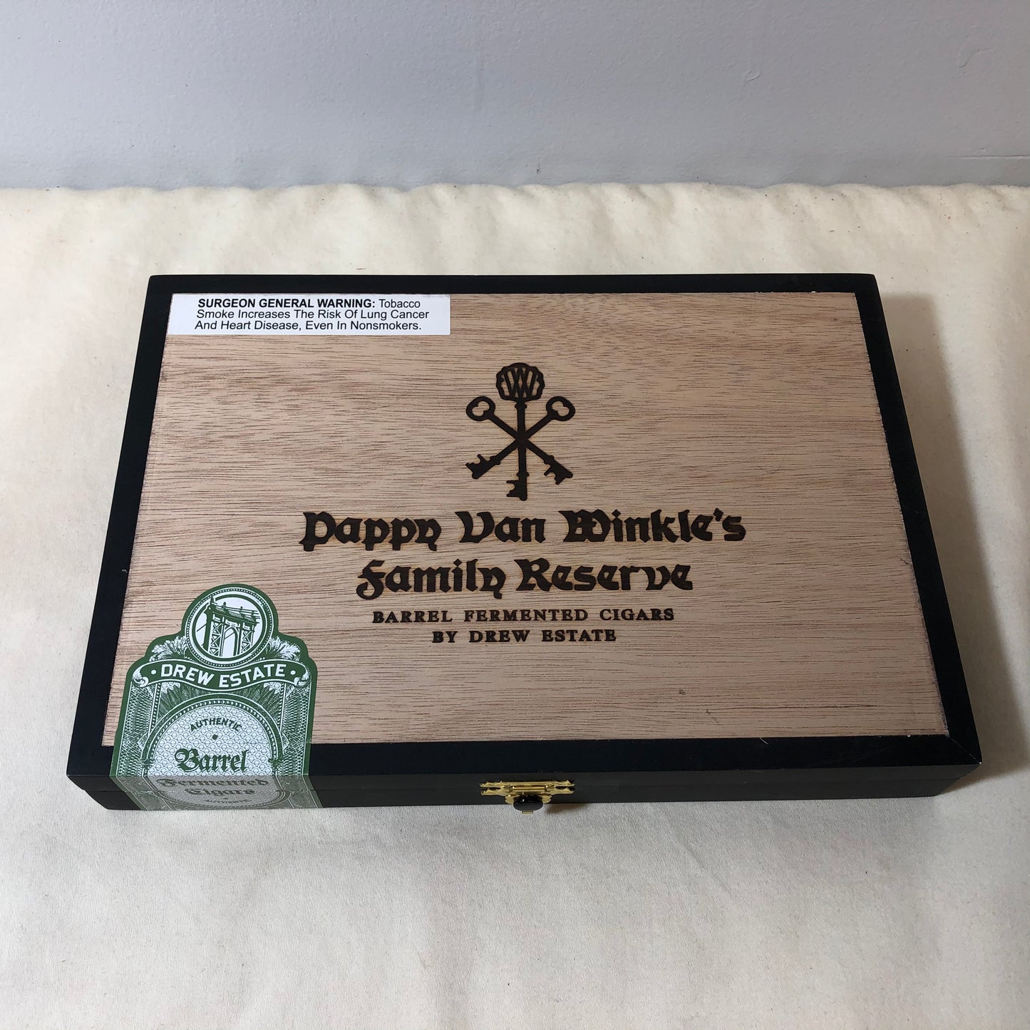 Pappy Van Winkle Robusto Empty Wooden Cigar Box 9.5x6.5x1.5