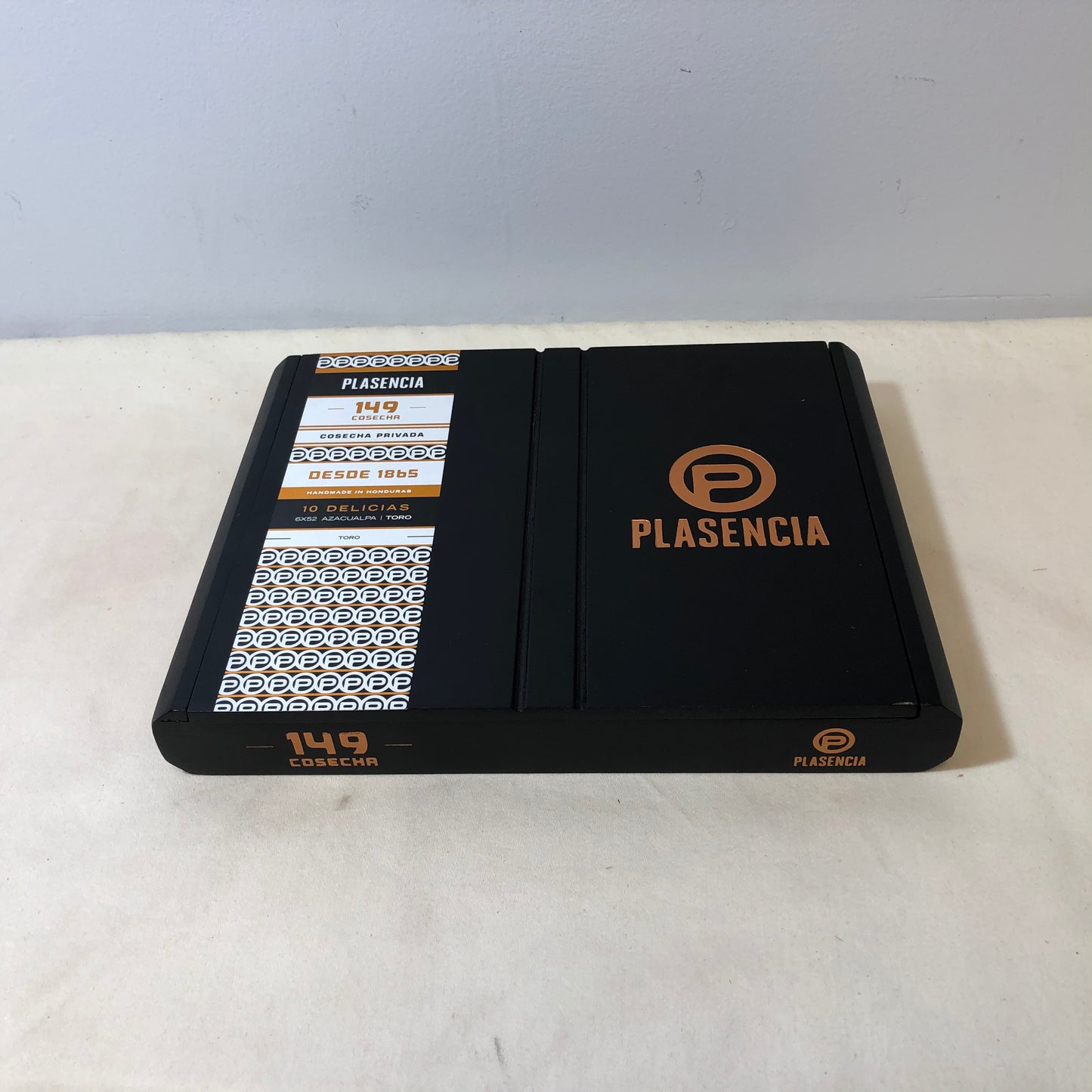 Plasencia 149 Cosecha Toro Empty Wooden Cigar Box 9.5x7.25x1.25